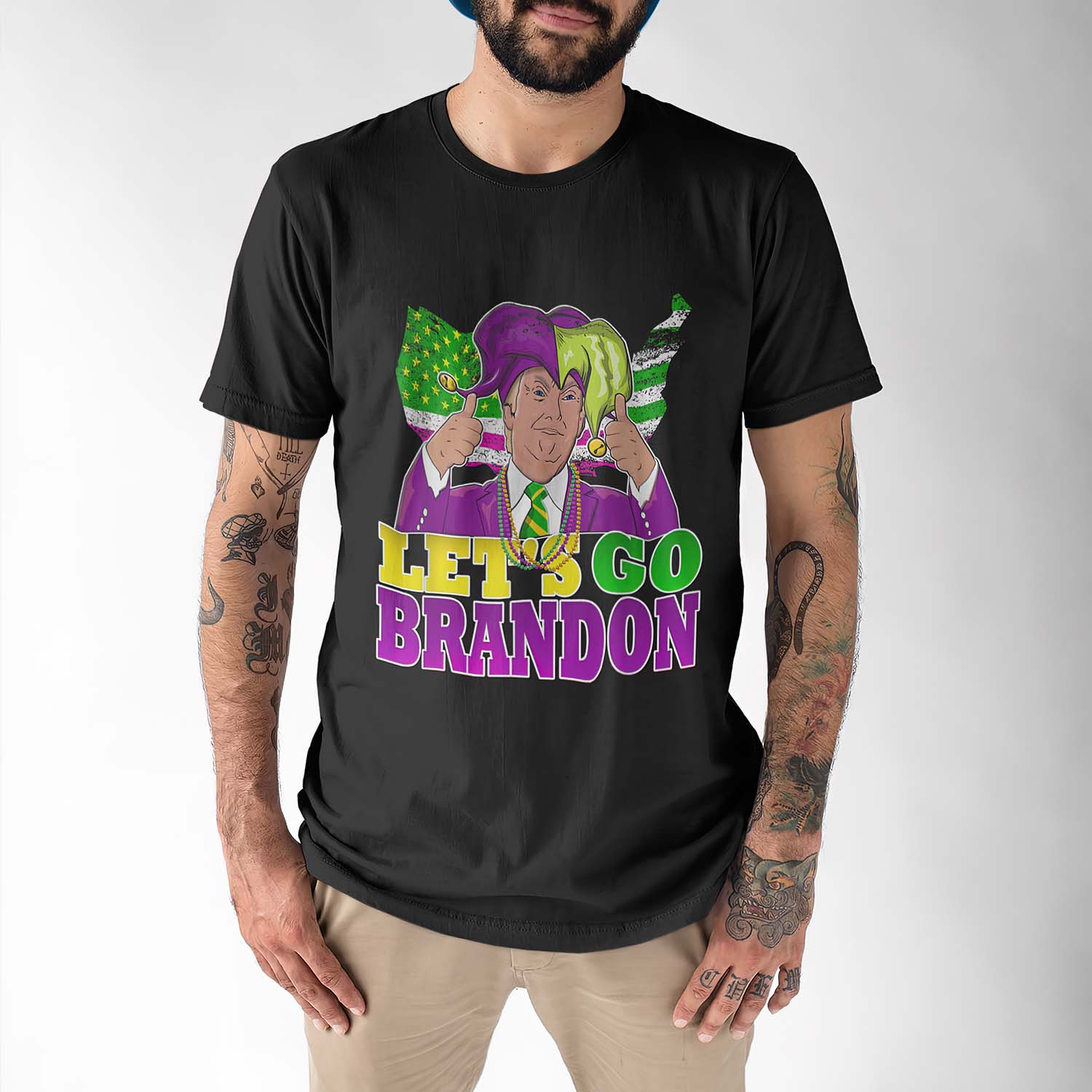 Let’S Go Brandon Mardi Gras Trump Shirt Let’S Go Brandon Mardi Gras Trump Shirt