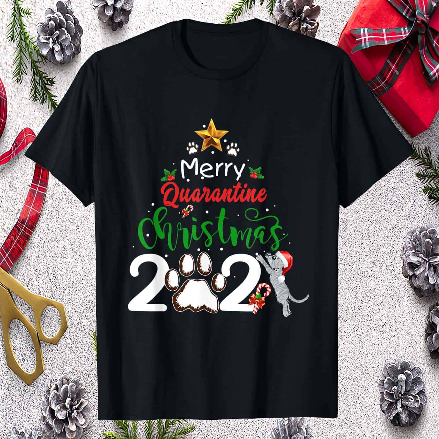 Merry Quarantine Christmas 2021 Shirt