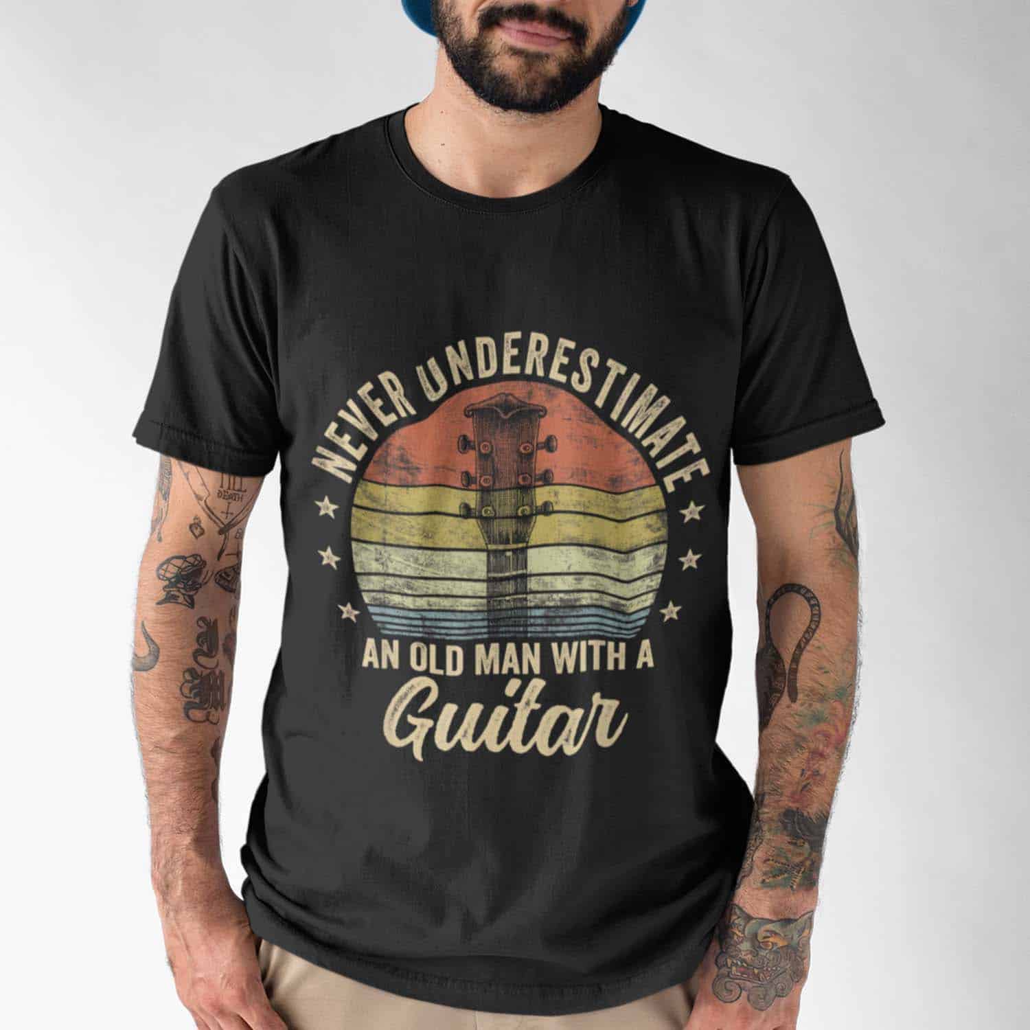 Never Underestimate An Old Man With A Guitar Shirt Never Underestimate An Old Man With A Guitar Shirt