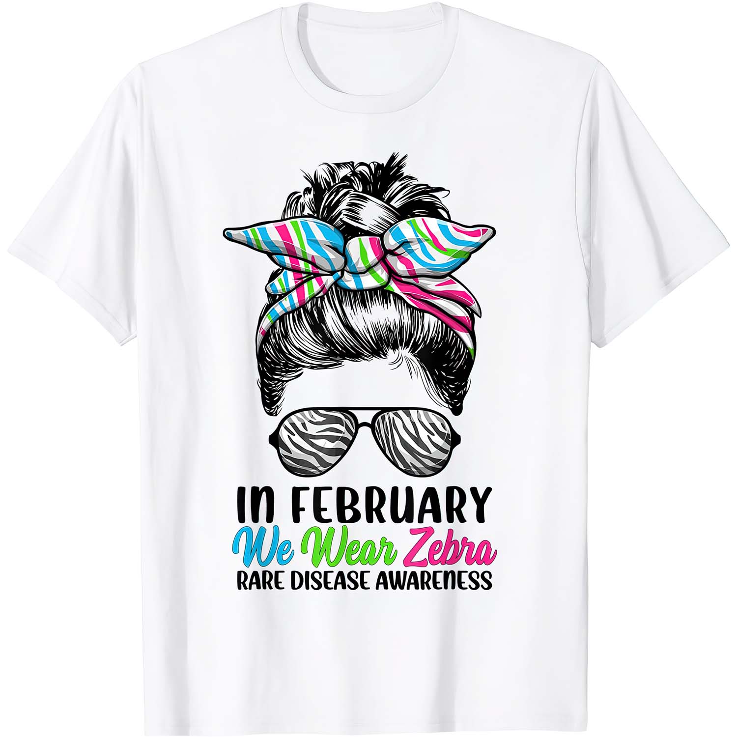 In February We Wear Zebra Rare Disease Awareness Shirt In February We Wear Zebra Rare Disease Awareness Shirt