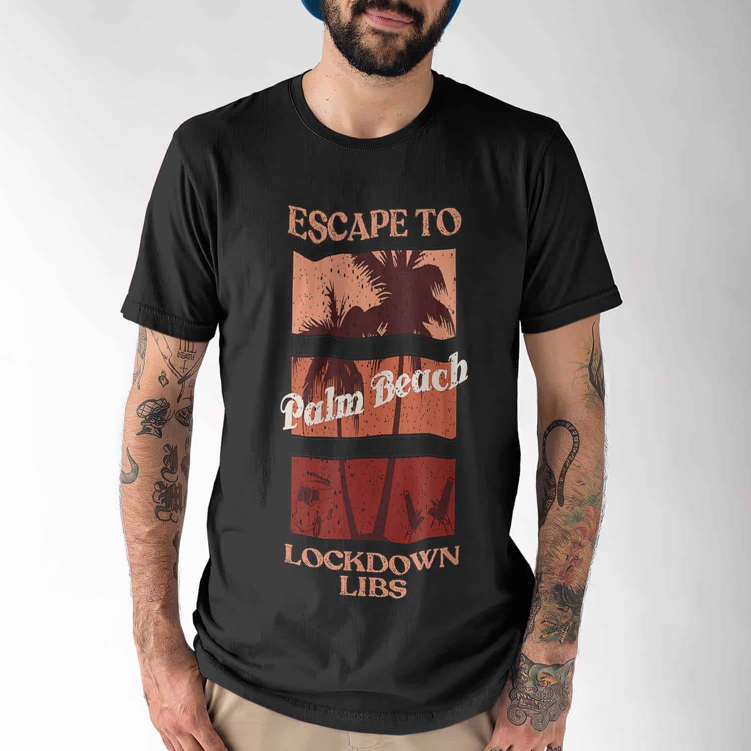 Escape To Palm Beach Lockdown Libs Shirt Escape To Palm Beach Lockdown Libs Shirt