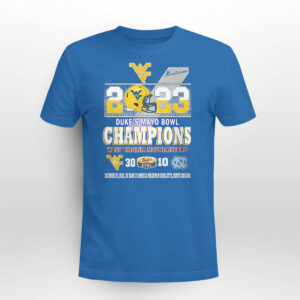 2023 Duke's Mayo Bowl Champions West Virginia Mountaineers 30 10 North Carolina Football Shirt 3 2023 Duke's Mayo Bowl Champions West Virginia Mountaineers 30 10 North Carolina Football Shirt1