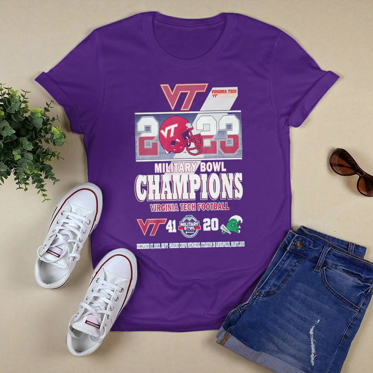 2023 Military Bowl Champions Virginia Tech Football 41 20 Tulane Football Shirt 2023 Military Bowl Champions Virginia Tech Football 41 20 Tulane Football Shirt