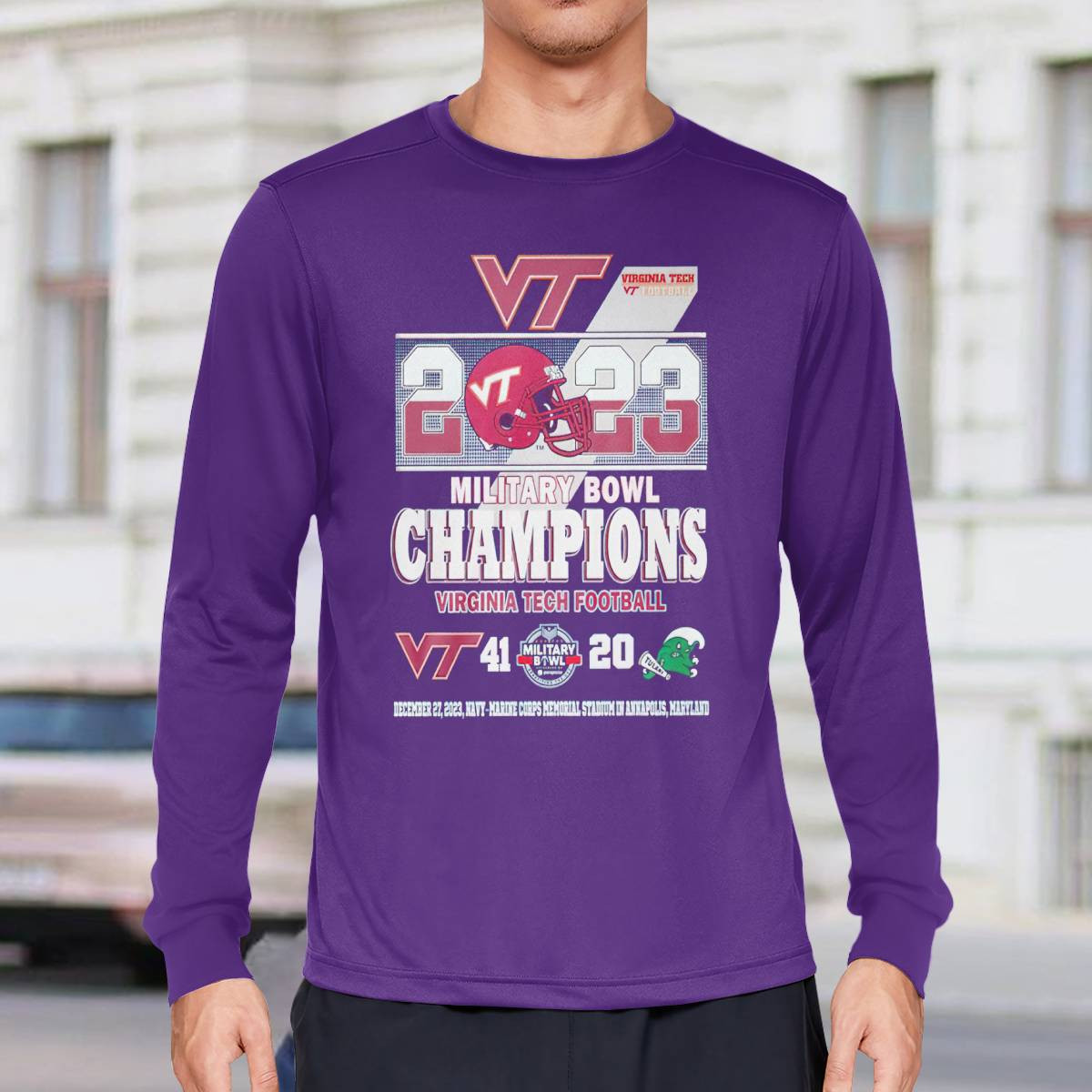 2023 Military Bowl Champions Virginia Tech Football 41 20 Tulane Football Shirt 2023 Military Bowl Champions Virginia Tech Football 41 20 Tulane Football Shirt