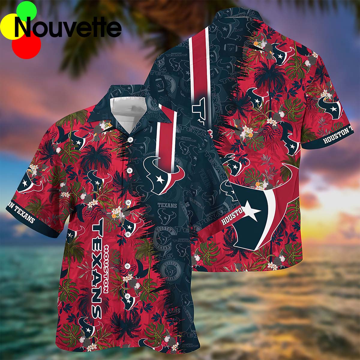 Houston Texans Tropical Hawaiian Shirt Houston Texans Tropical Hawaiian Shirt