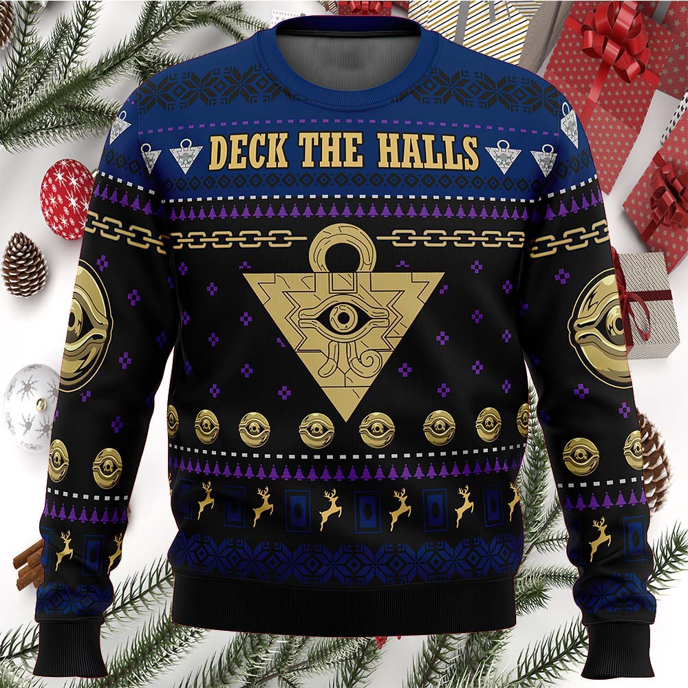 Yugioh Deck The Halls Christmas Sweater