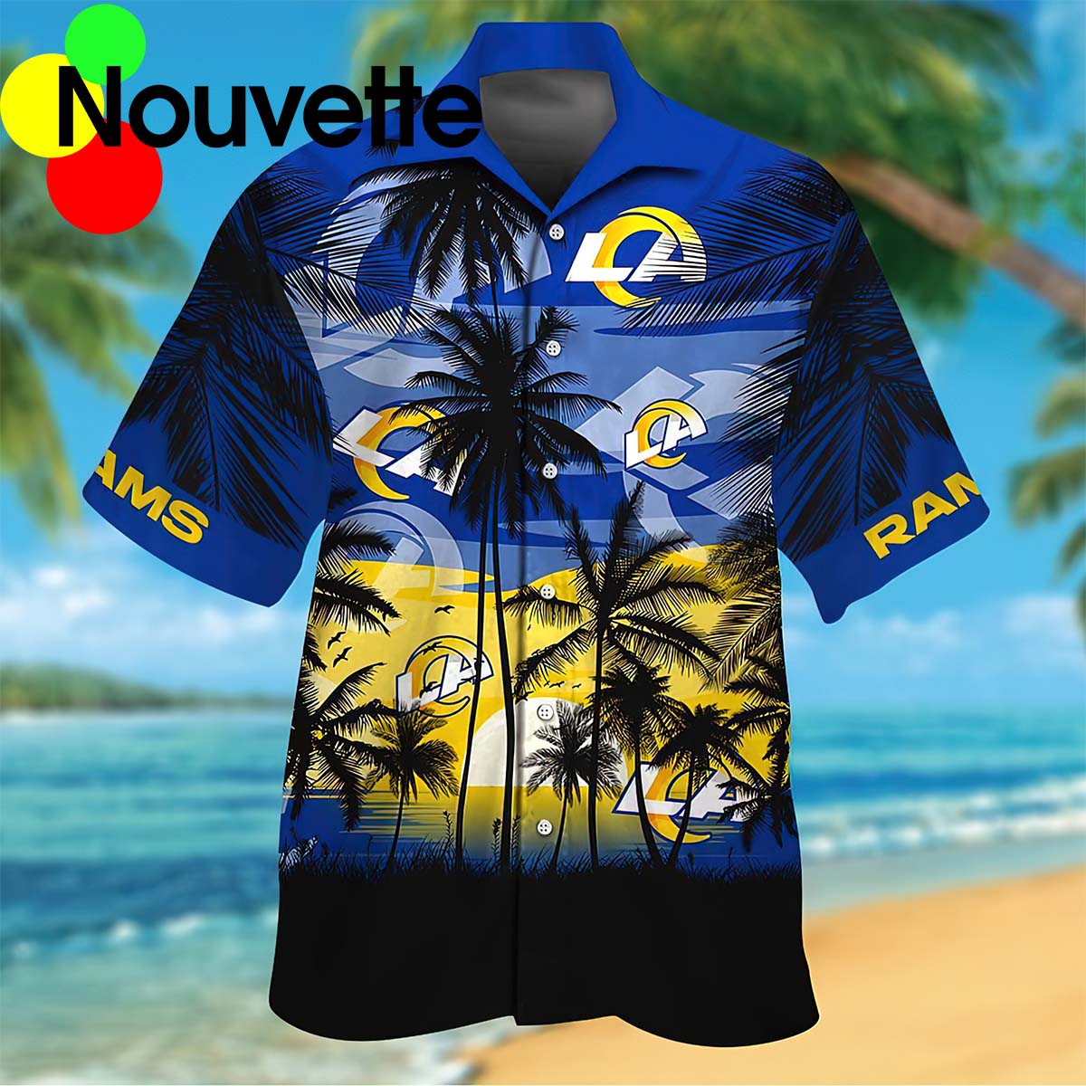 Los Angeles Rams Tropical Hawaiian Shirt Los Angeles Rams Tropical Hawaiian Shirt