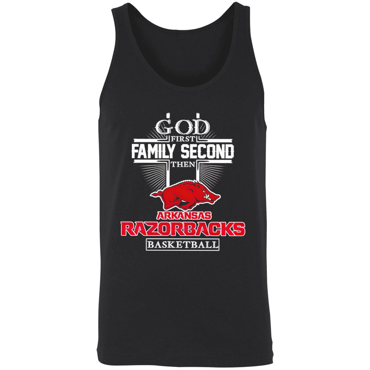 God First Family Second Then Razorbacks Basketball Shirt God First Family Second Then Razorbacks Basketball Shirt
