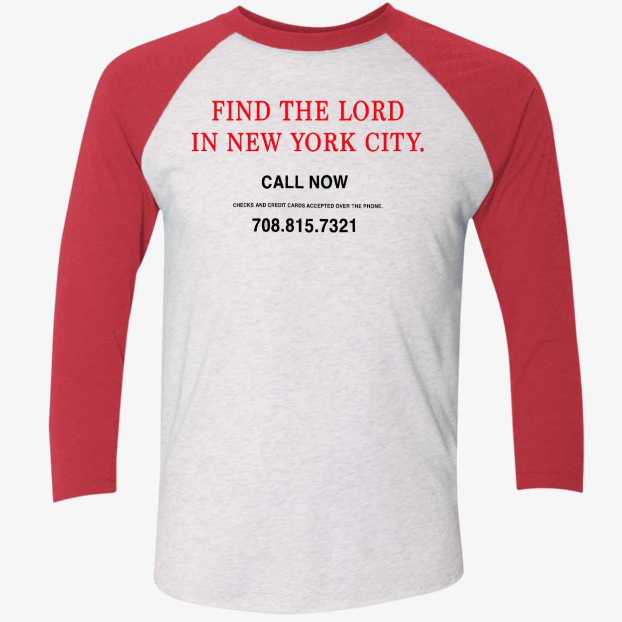 Find The Lord In New York City Shirt Find The Lord In New York City Shirt