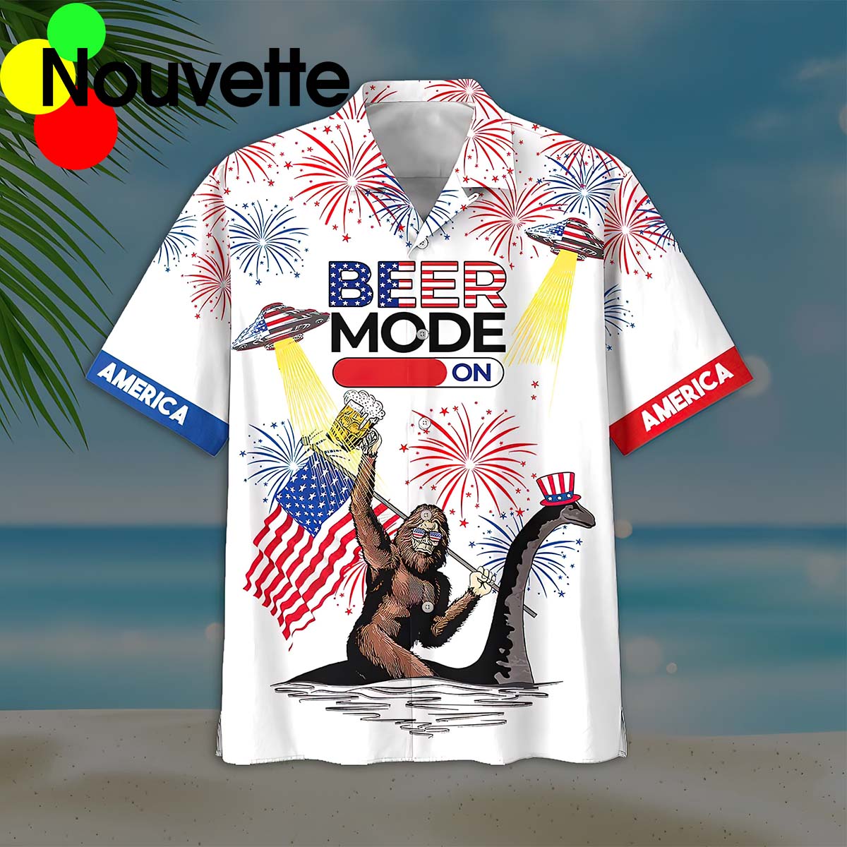 Bigfoot Beer 4Th Of July Hawaiian Shirt