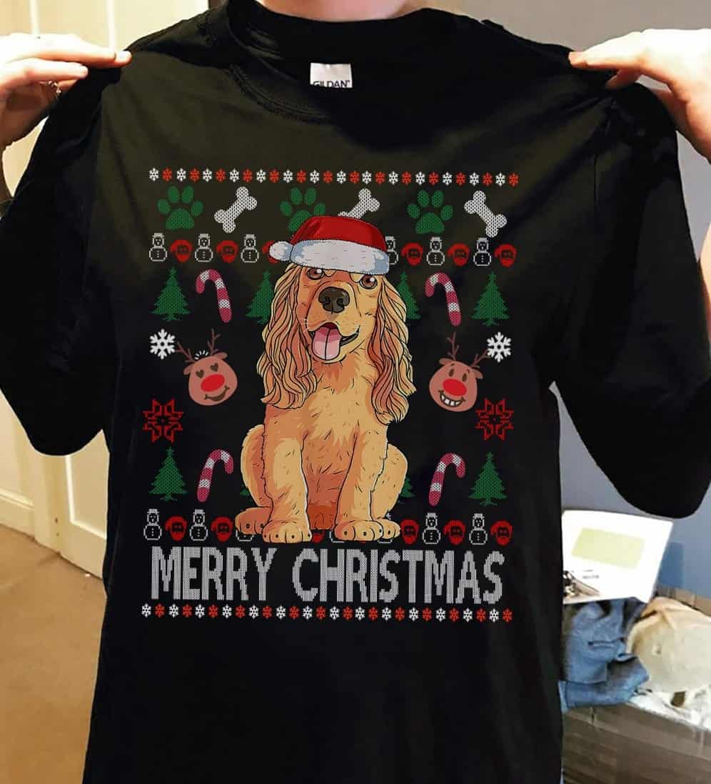 Cocker Spaniel Merry Christmas Shirt Cocker Spaniel Merry Christmas Shirt