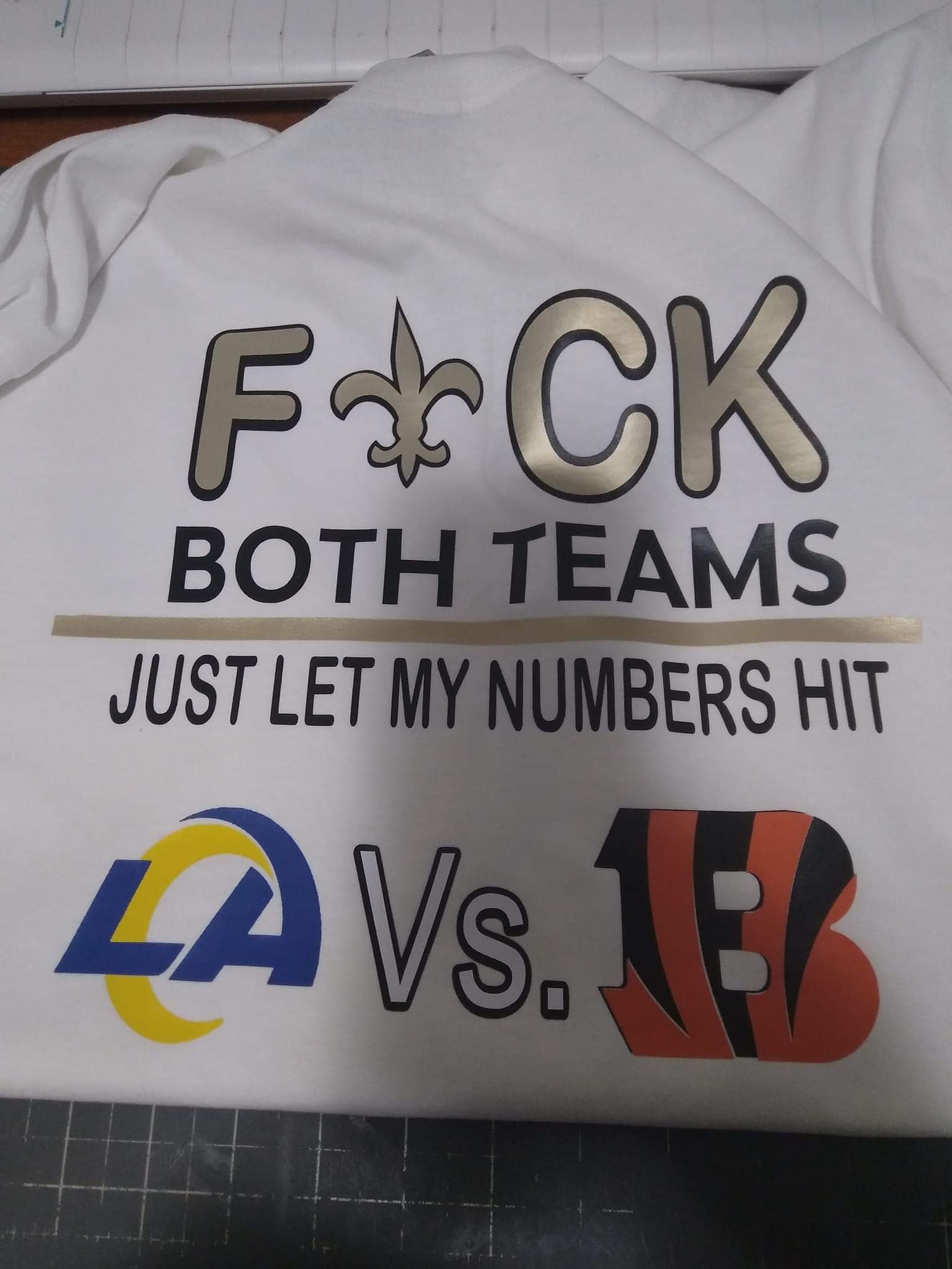 F*Ck Both Teams Just Let My Numbers Hit La Vs Bengals Shirt F*Ck Both Teams Just Let My Numbers Hit La Vs Bengals Shirt