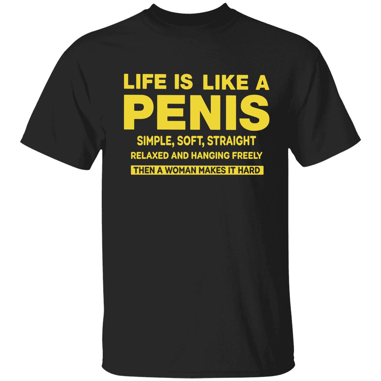 Life Is Like A Pen*S Simple Soft Straight Relaxed And Hanging Freely Shirt Life Is Like A Pen*S Simple Soft Straight Relaxed And Hanging Freely Shirt