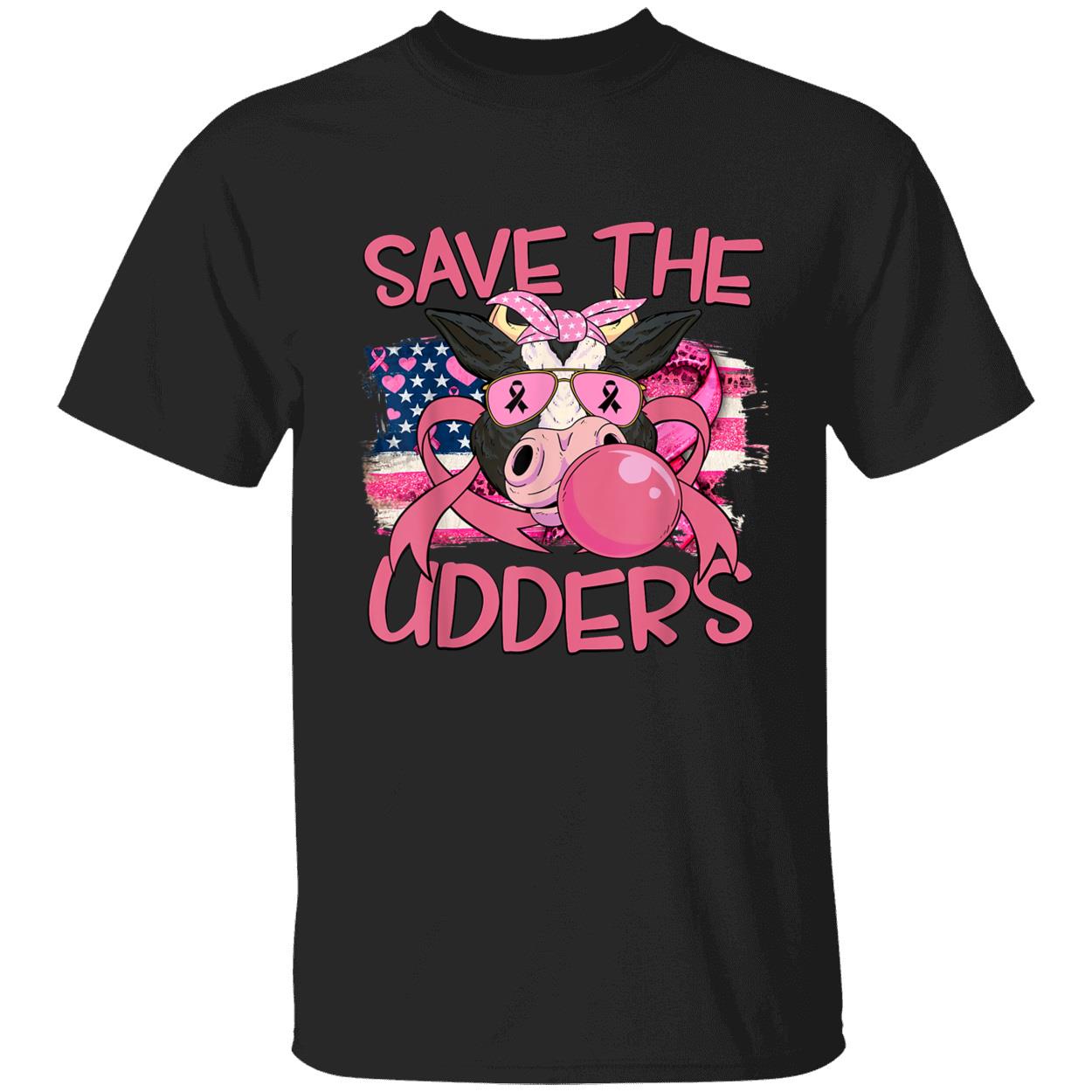 Cow Save The Udders Breast Cancer Shirt Cow Save The Udders Breast Cancer Shirt