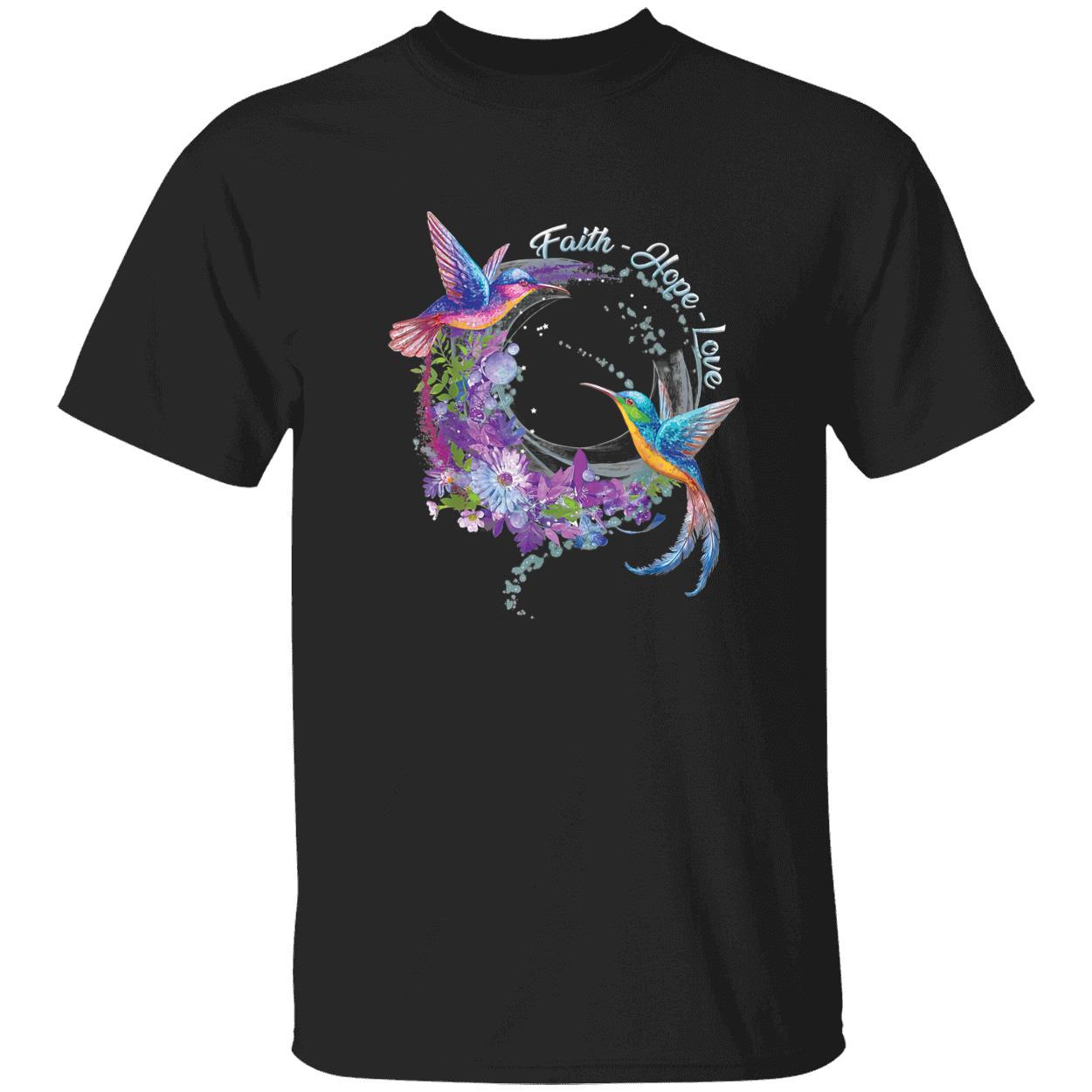 Faith Hope Loves Hummingbird Shirt