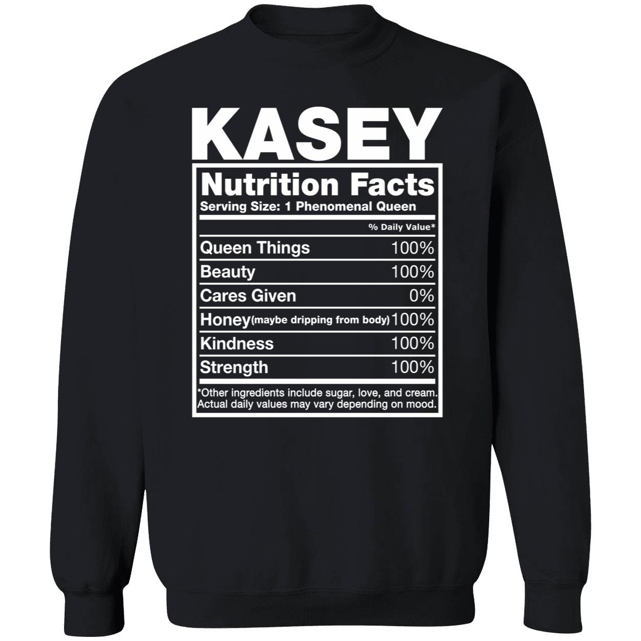 Kasey Nutrition Facts Shirt Kasey Nutrition Facts Shirt