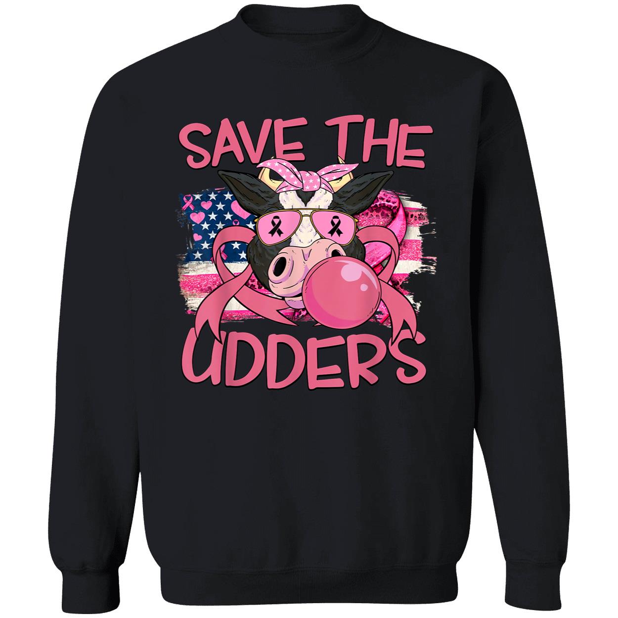 Cow Save The Udders Breast Cancer Shirt Cow Save The Udders Breast Cancer Shirt
