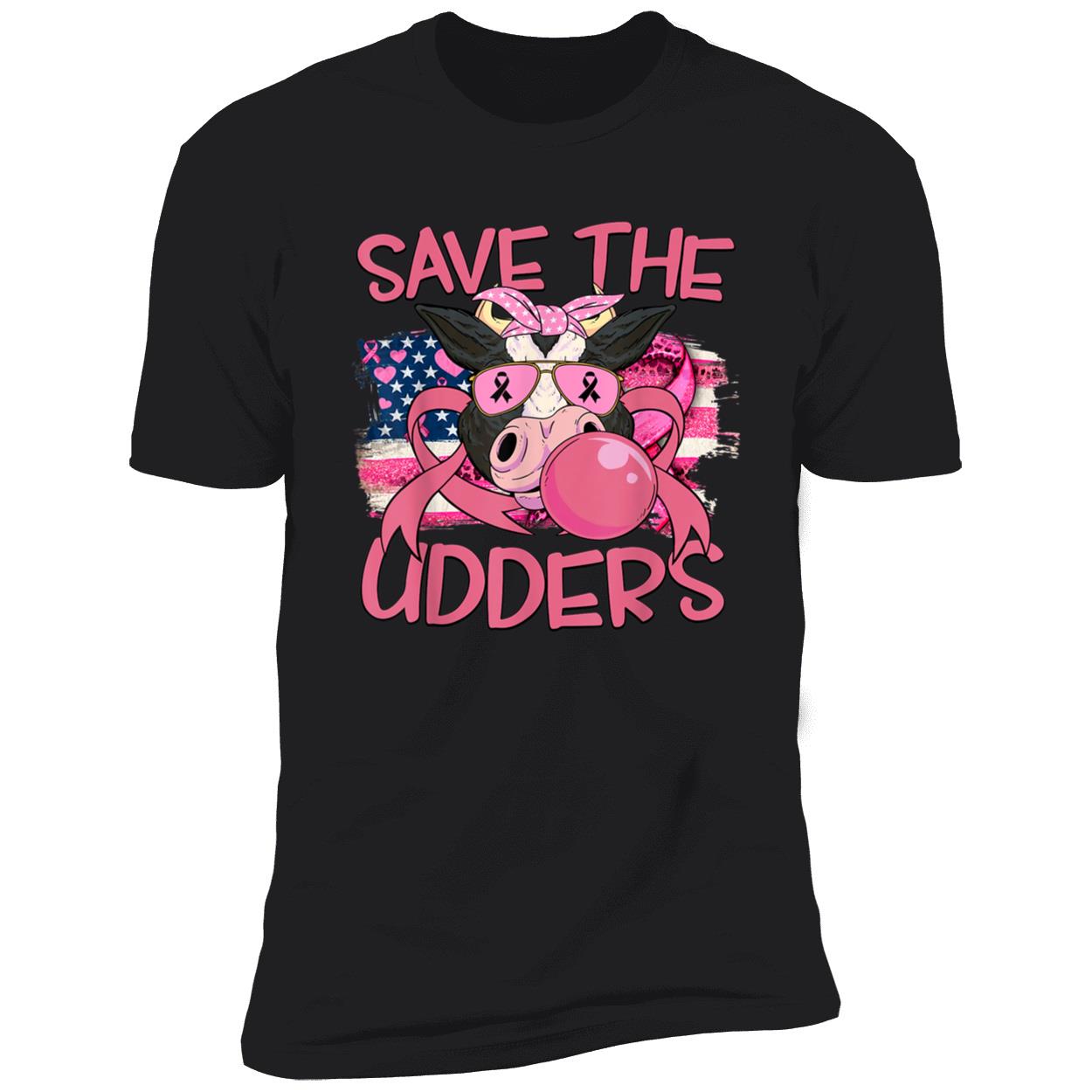 Cow Save The Udders Breast Cancer Shirt Cow Save The Udders Breast Cancer Shirt