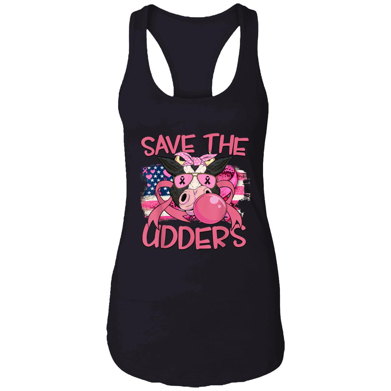 Cow Save The Udders Breast Cancer Shirt Cow Save The Udders Breast Cancer Shirt