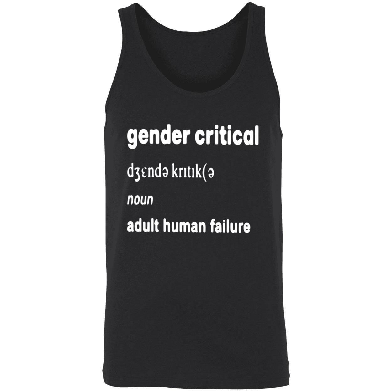 Gender Critical Adult Human Failure Shirt Gender Critical Adult Human Failure Shirt