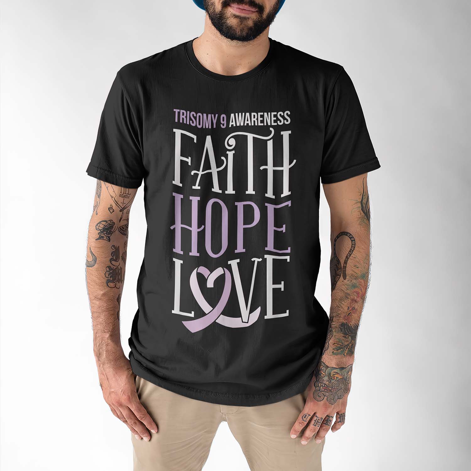 Trisomy 9 Awareness Faith Hope Love Shirt Trisomy 9 Awareness Faith Hope Love Shirt