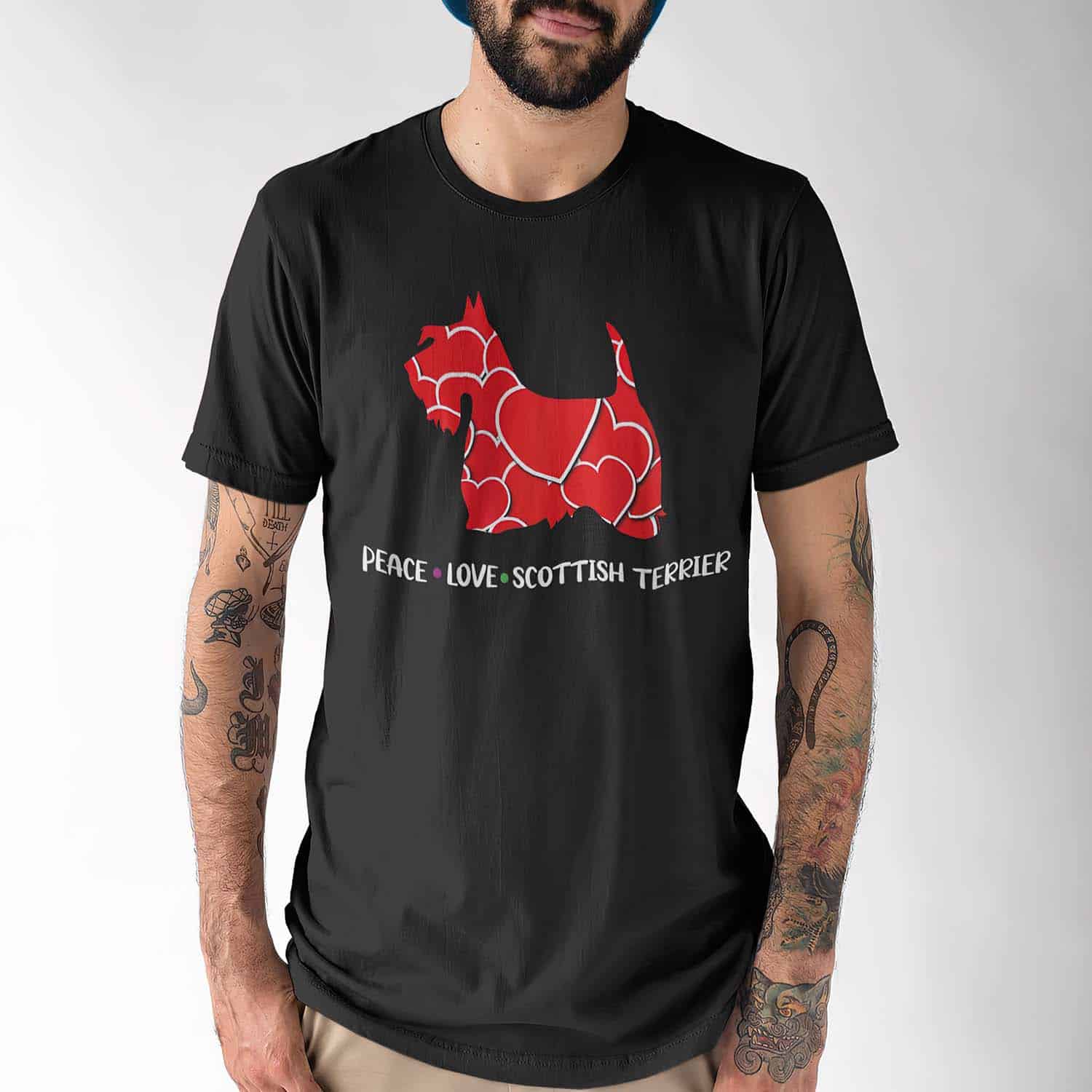 Peace Love Scottish Terrier Shirt Peace Love Scottish Terrier Shirt