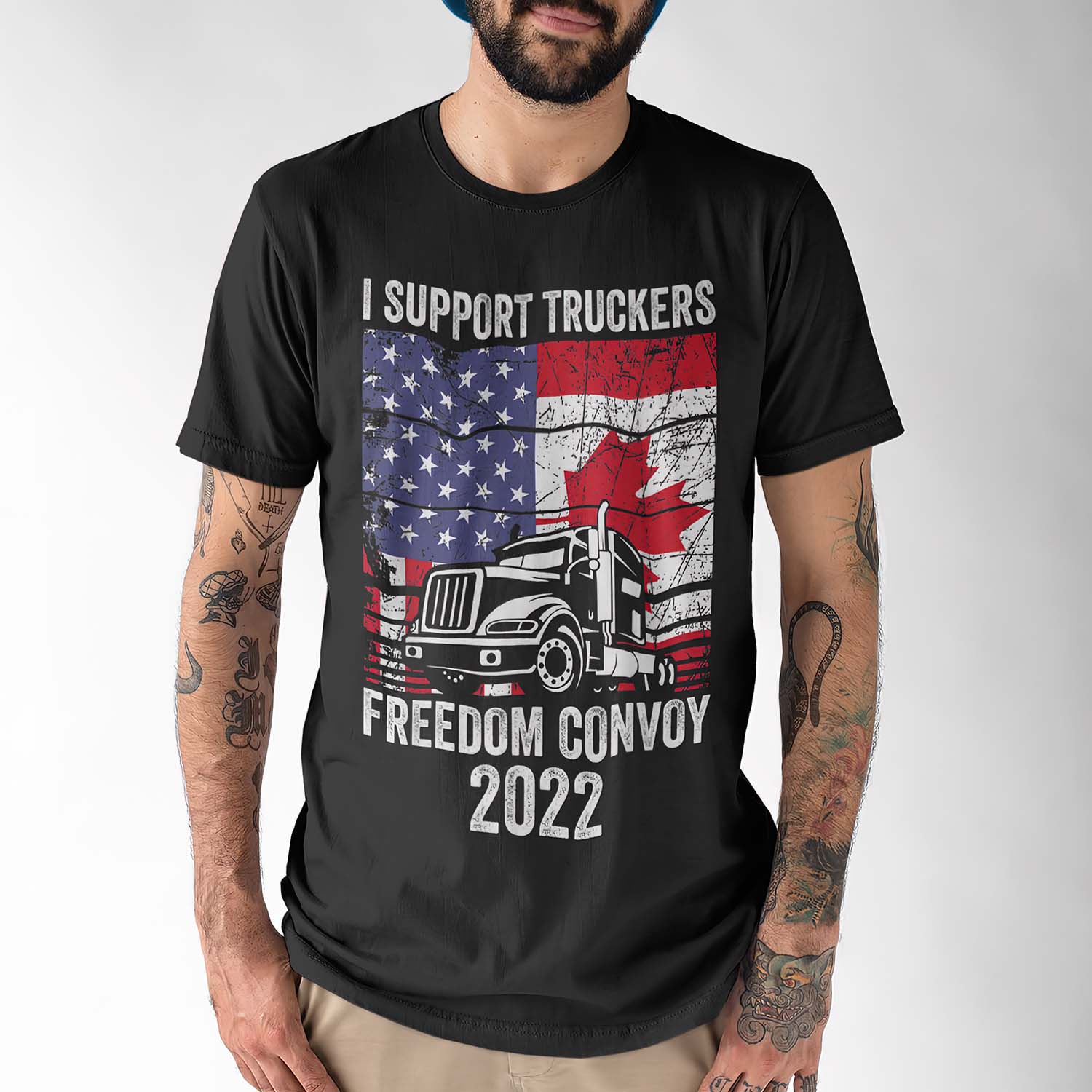 I Support Truckers Freedom Convoy 2022 T-Shirt