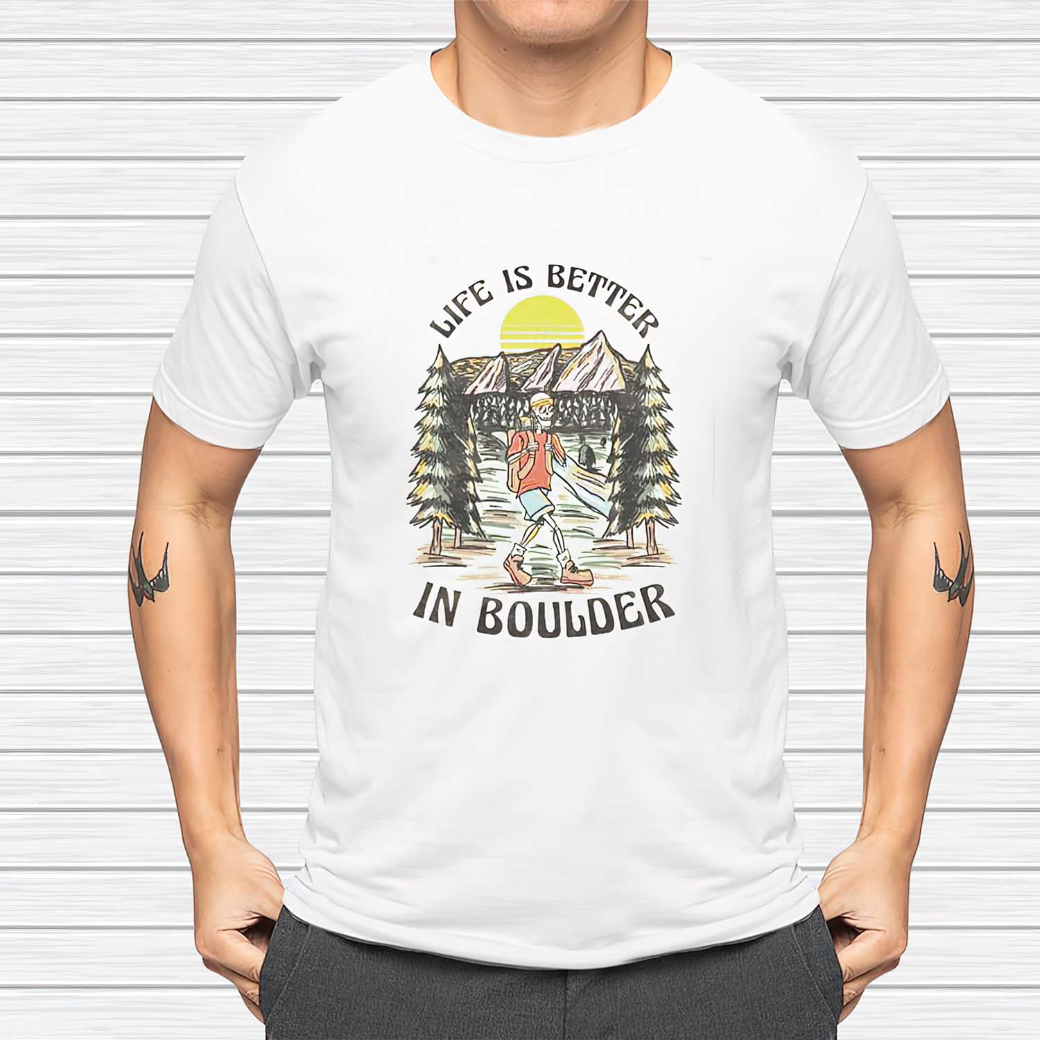 Skull Life Is Better In Boulder Shirt Skull Life Is Better In Boulder Shirt