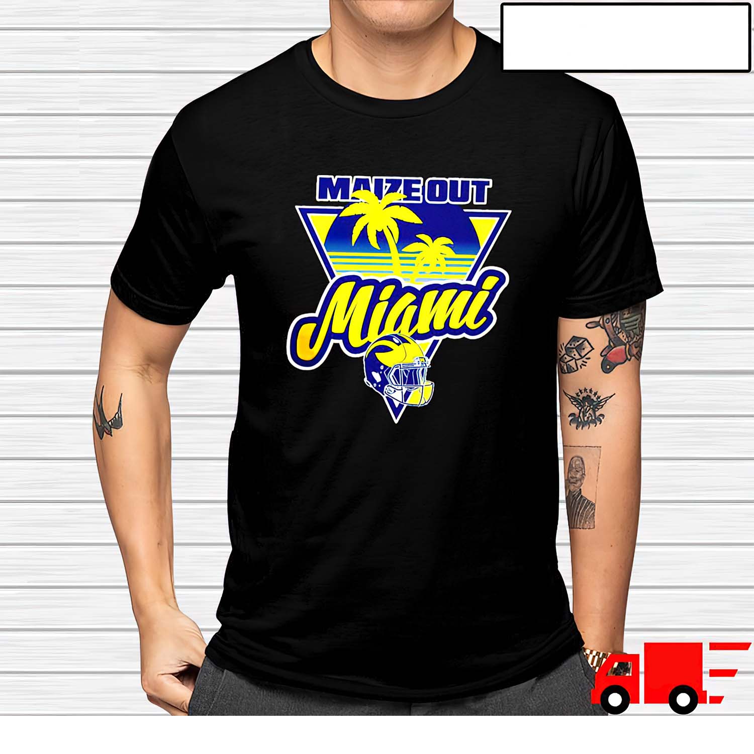 Michigan Maize Out Miami Shirt Michigan Maize Out Miami Shirt