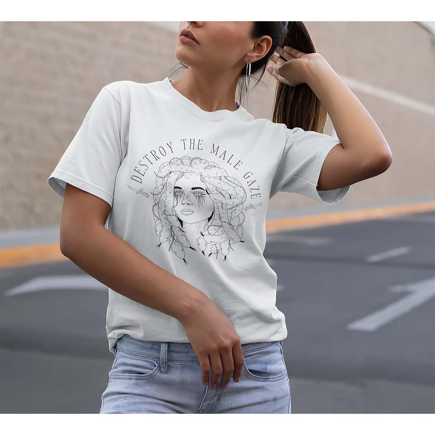 Destroy The Male Gaze Women Shirt