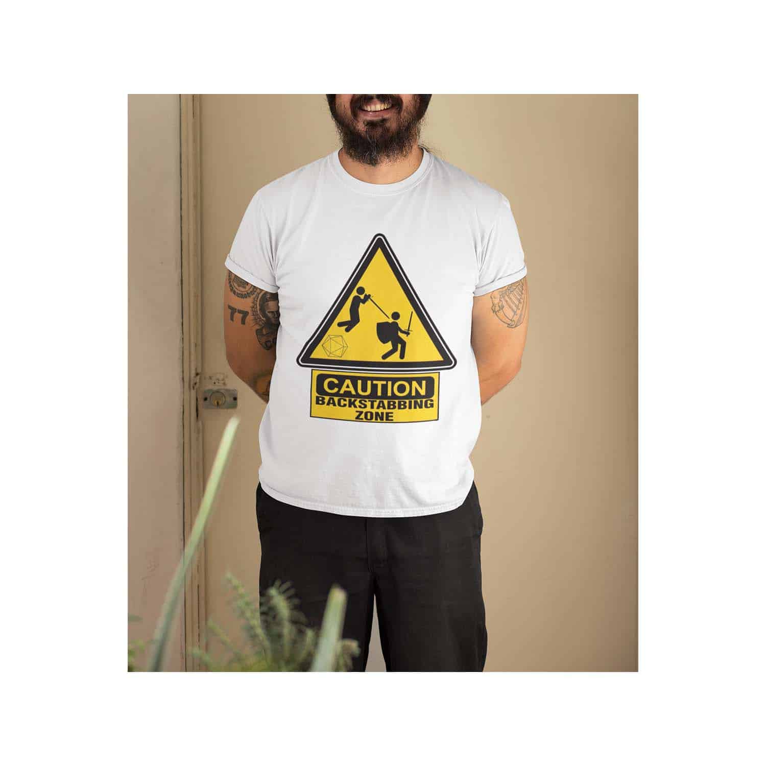 Caution Backstabbing Zone Shirt Caution Backstabbing Zone Shirt