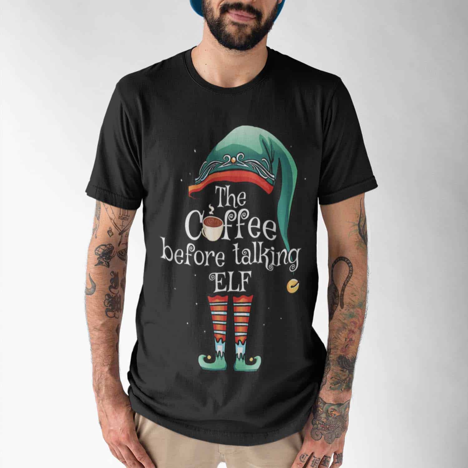 The Coffee Before Talking Elf Shirt The Coffee Before Talking Elf Shirt