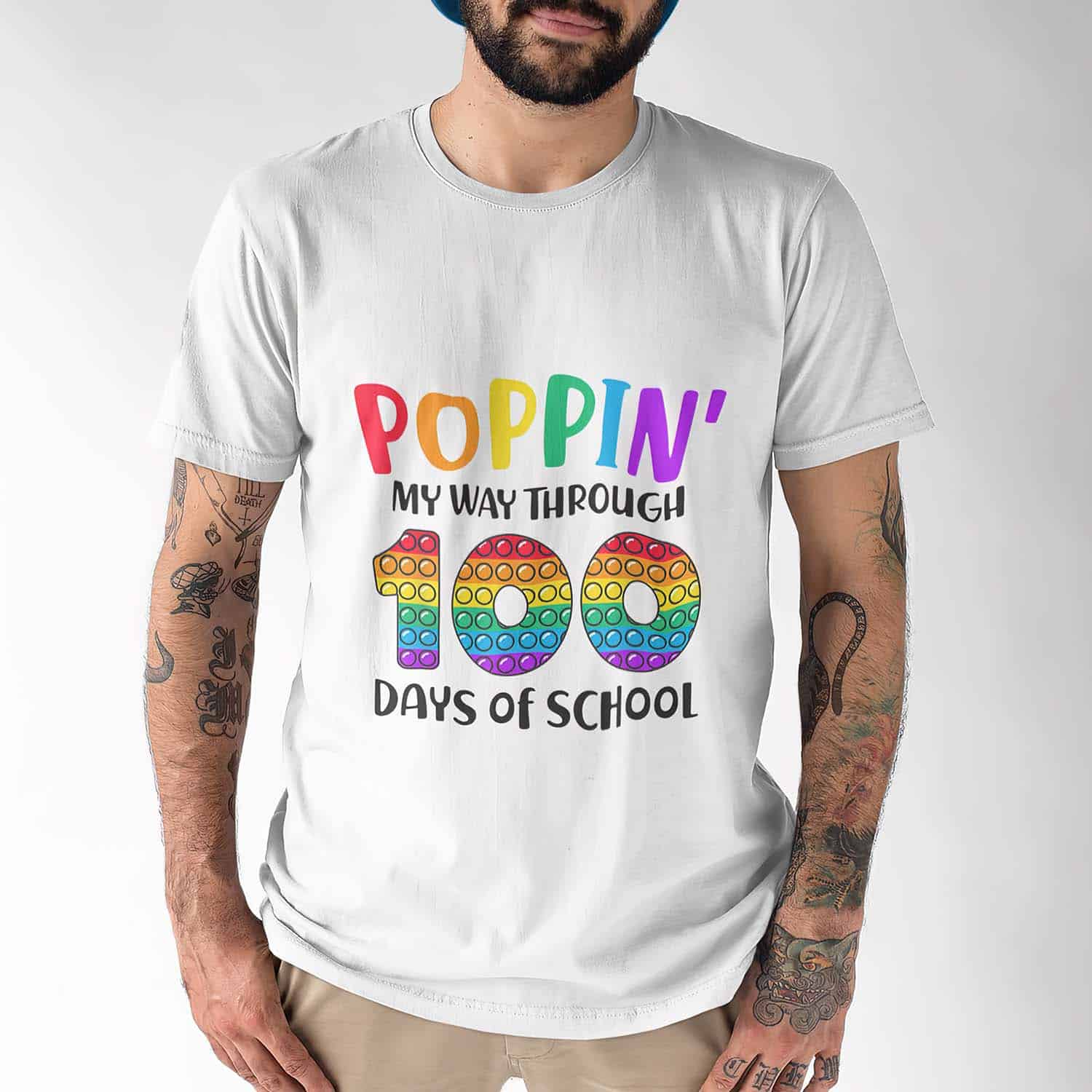 Poppin My Way Through 100 Days Of School Shirt Poppin My Way Through 100 Days Of School Shirt