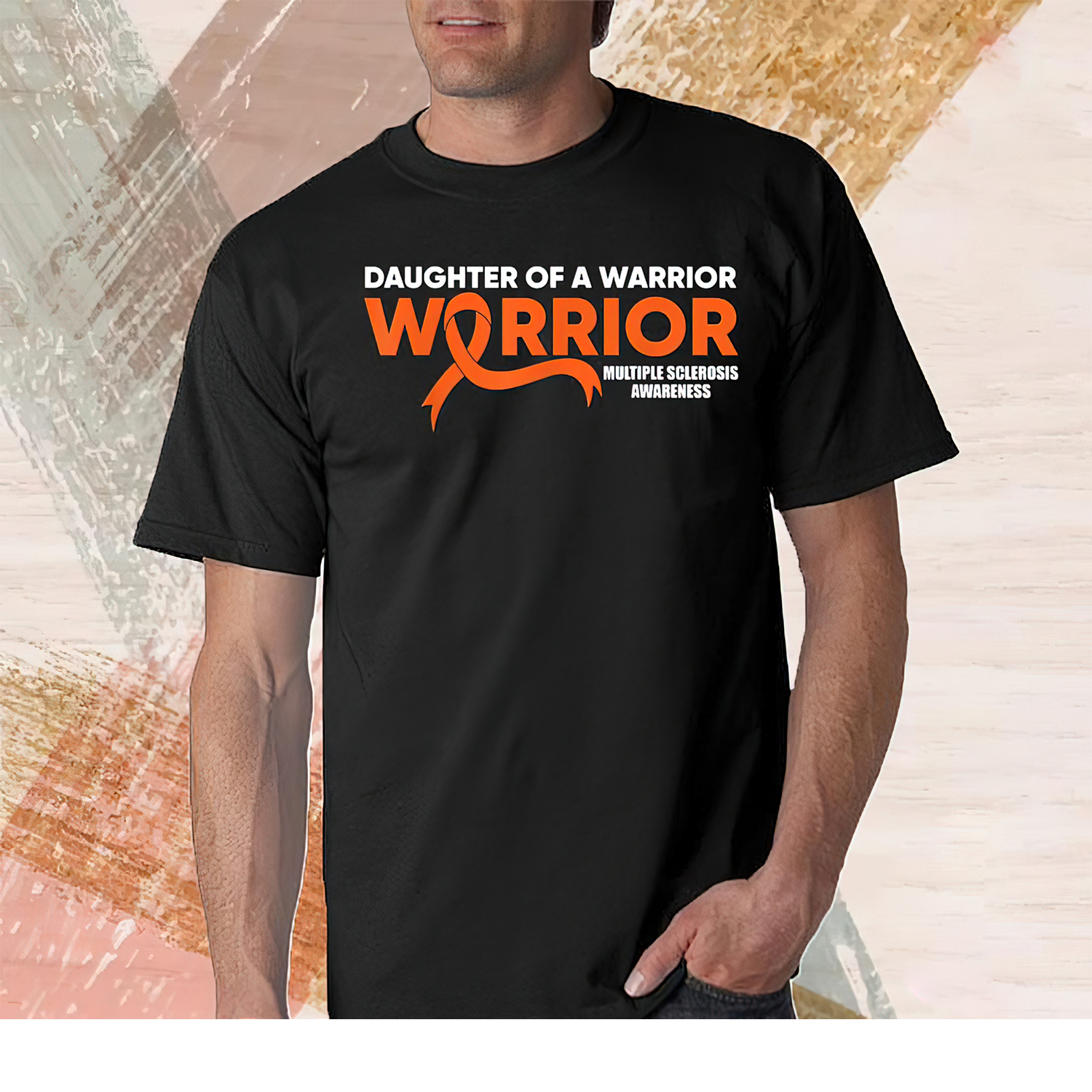 Daughter Warrior Multiple Sclerosis Awareness Shirt Daughter Warrior Multiple Sclerosis Awareness Shirt