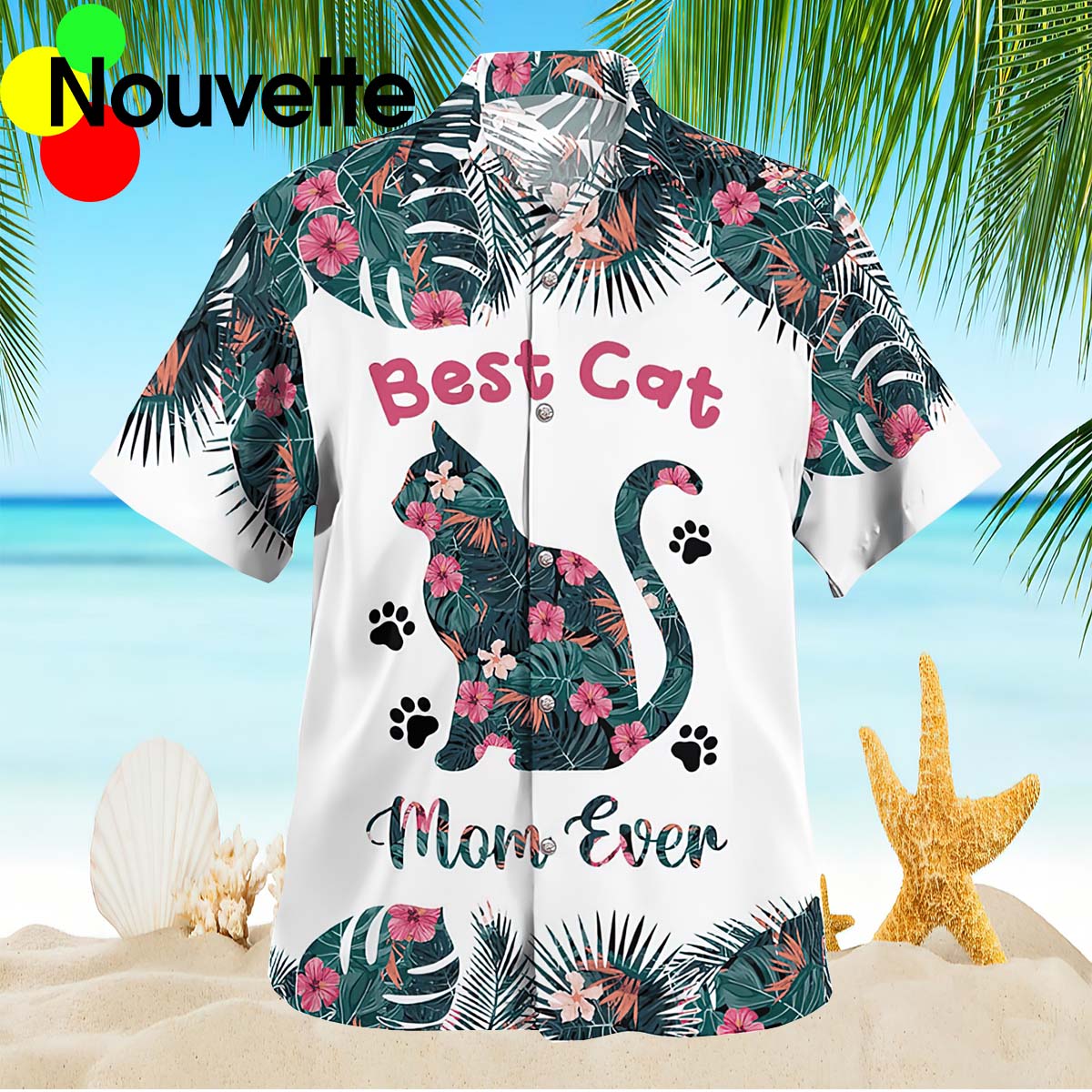 Best Cat Mom Ever Hawaiian Shirt