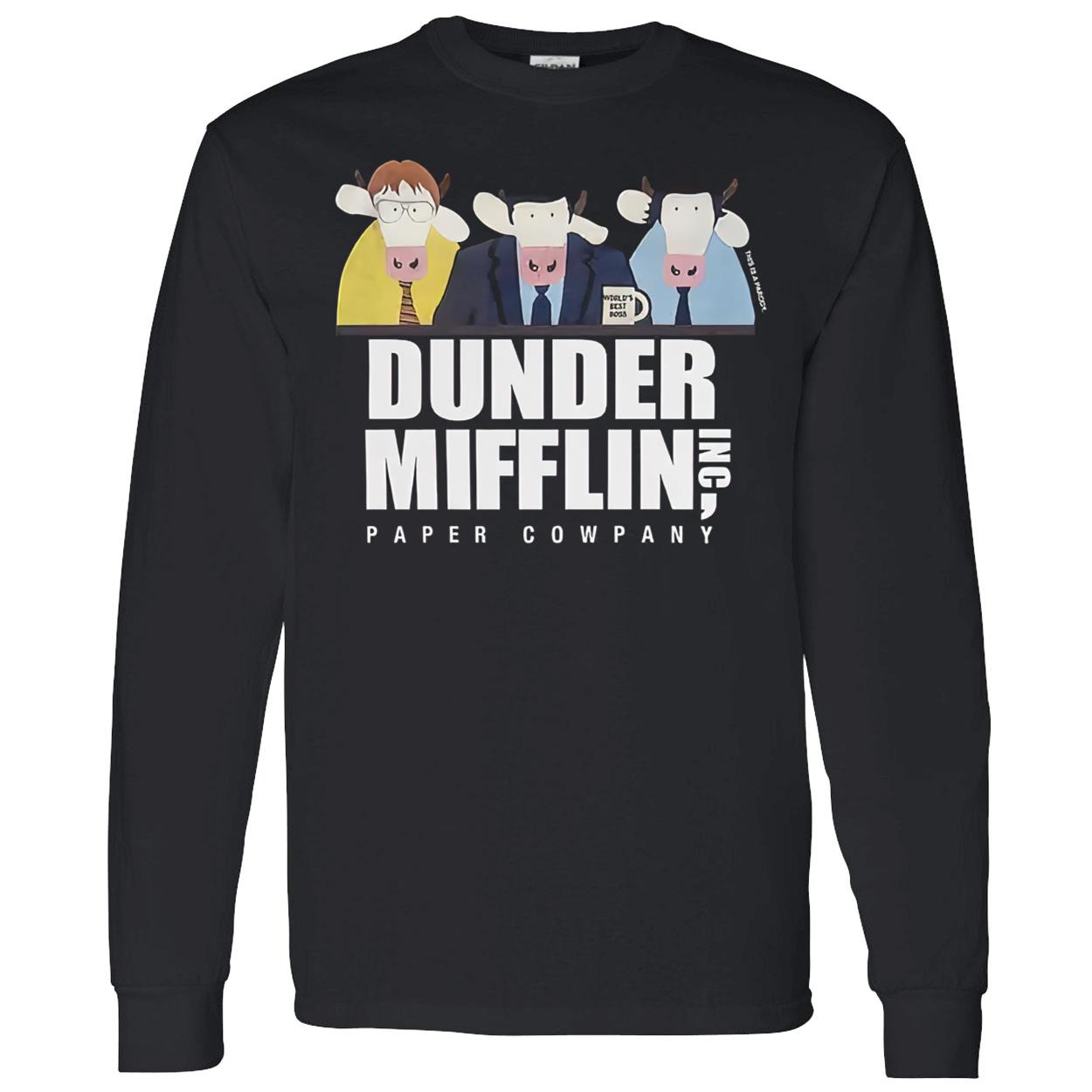 Cow Dunder Mifflin Paper Company Shirt Cow Dunder Mifflin Paper Company Shirt