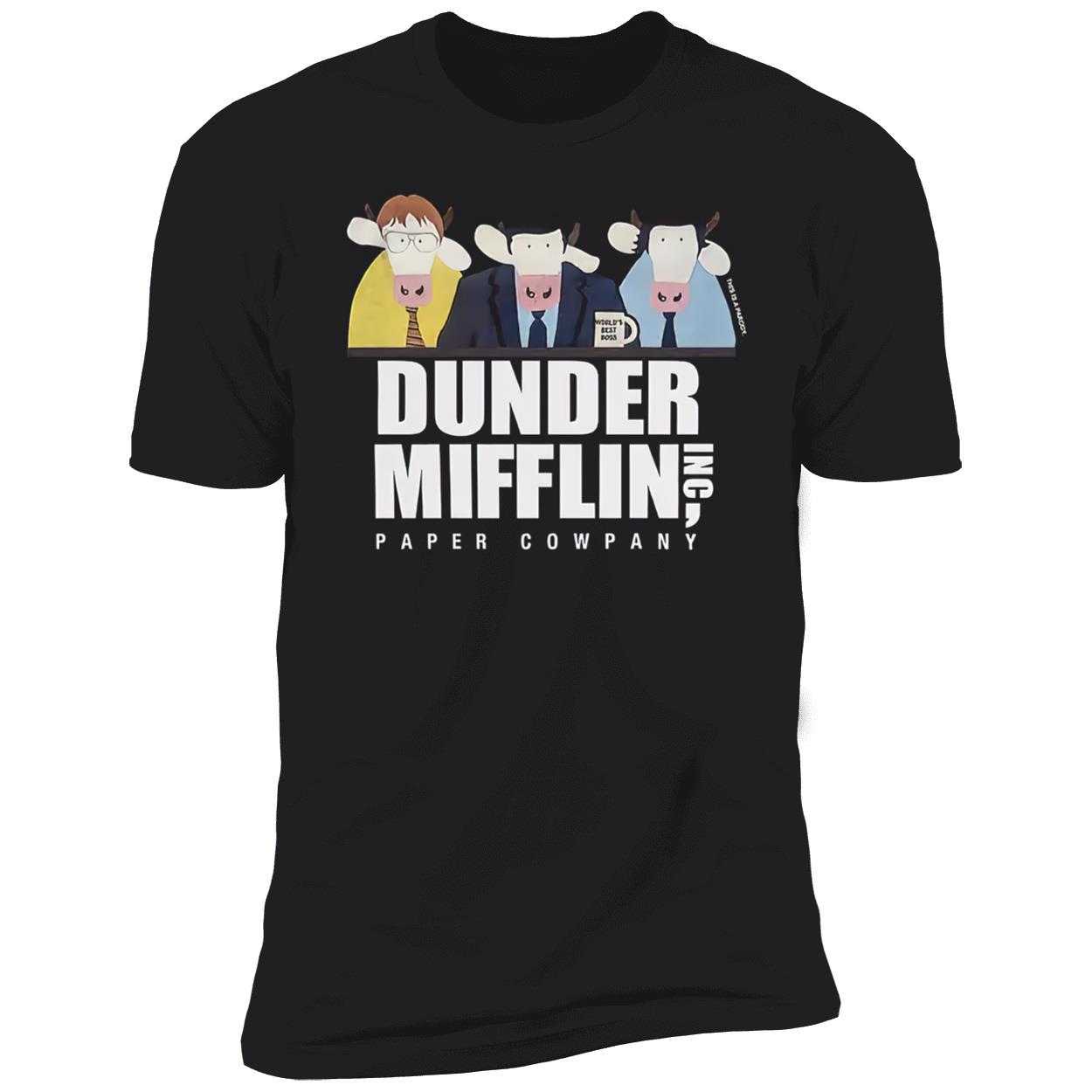 Cow Dunder Mifflin Paper Company Shirt Cow Dunder Mifflin Paper Company Shirt