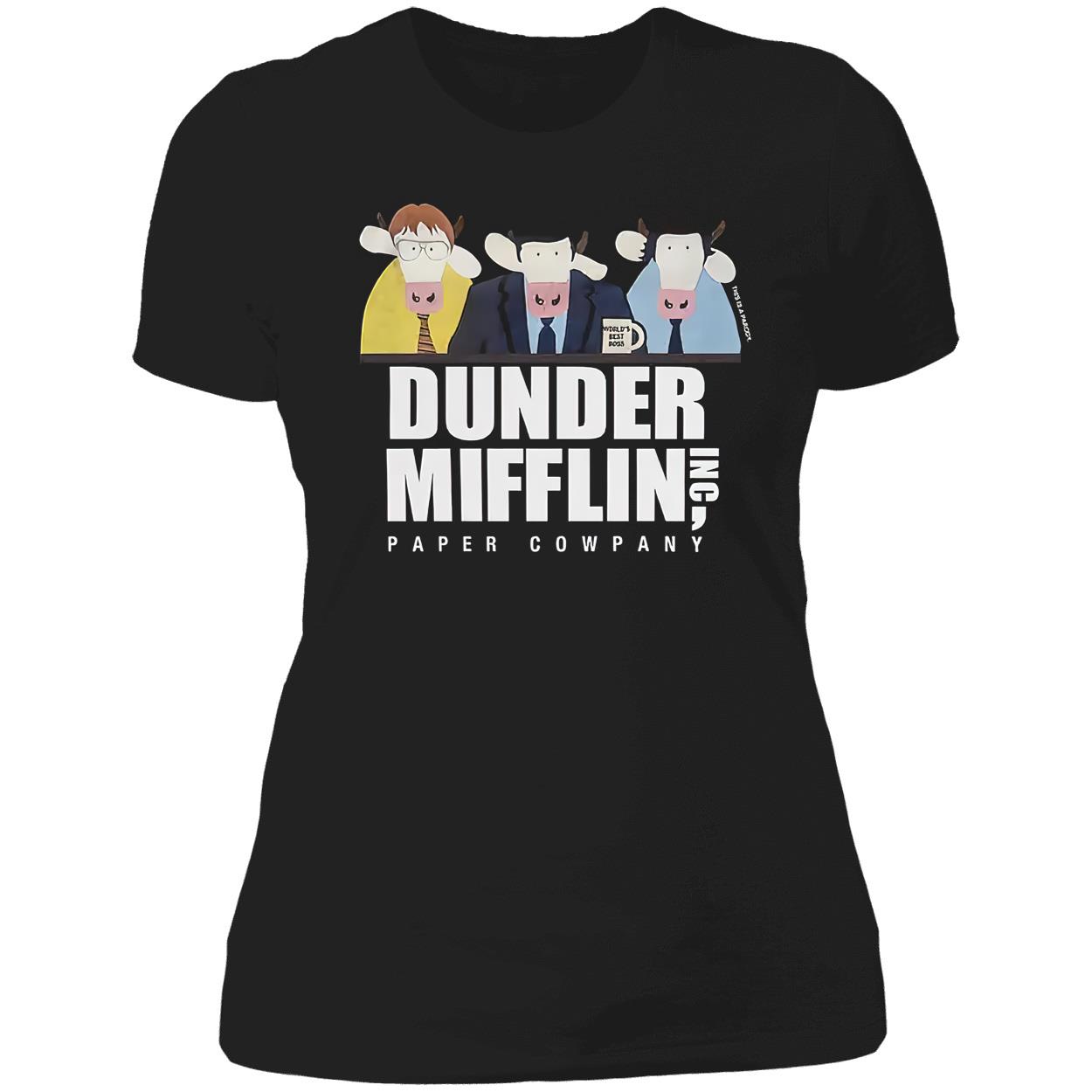 Cow Dunder Mifflin Paper Company Shirt Cow Dunder Mifflin Paper Company Shirt