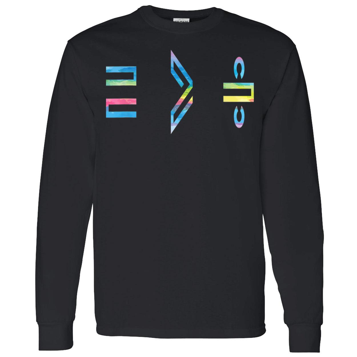 Equality Is Greater Than Division Shirt Equality Is Greater Than Division Shirt