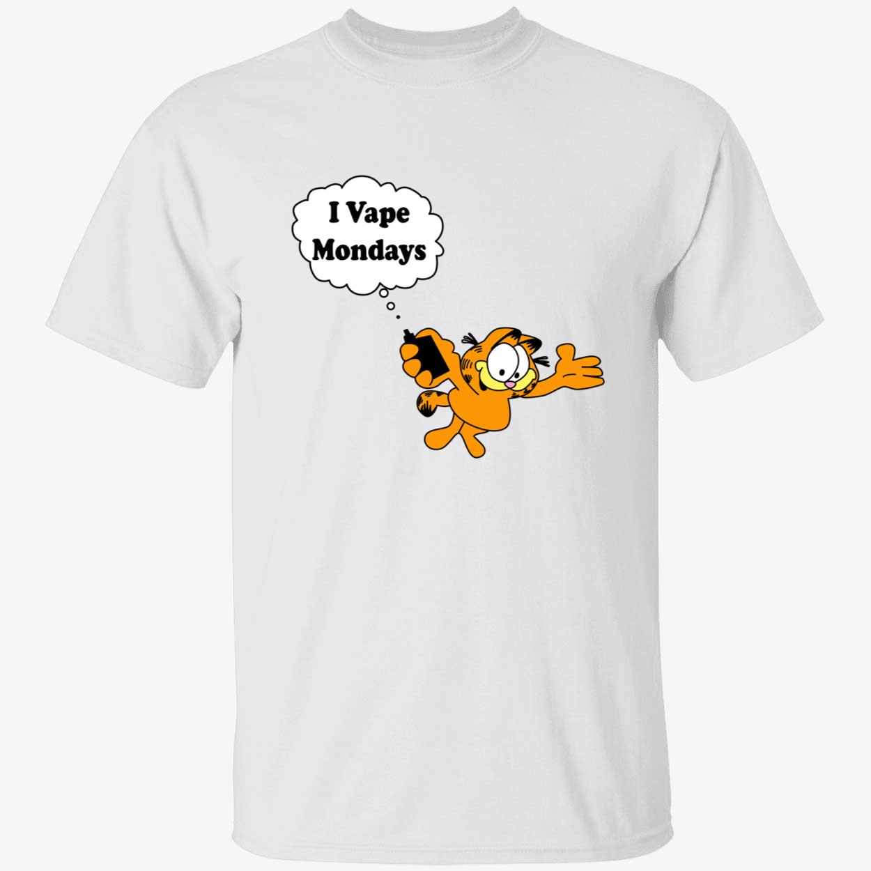 Garfield I Vape Mondays Shirt Garfield I Vape Mondays Shirt