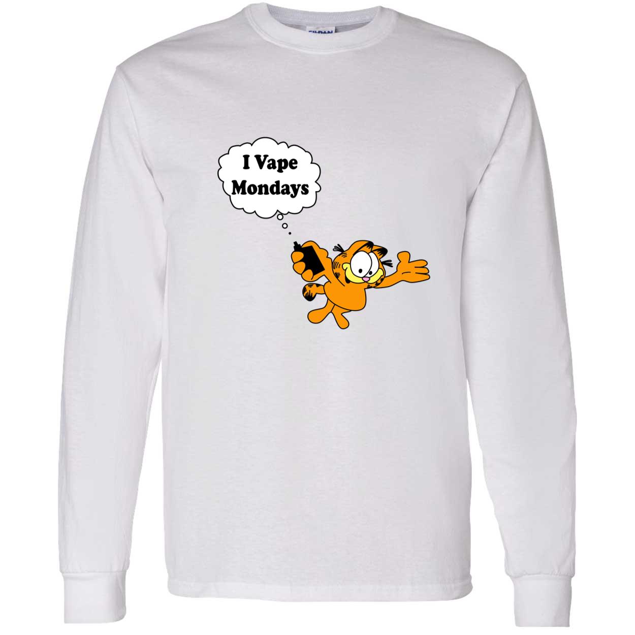 Garfield I Vape Mondays Shirt Garfield I Vape Mondays Shirt