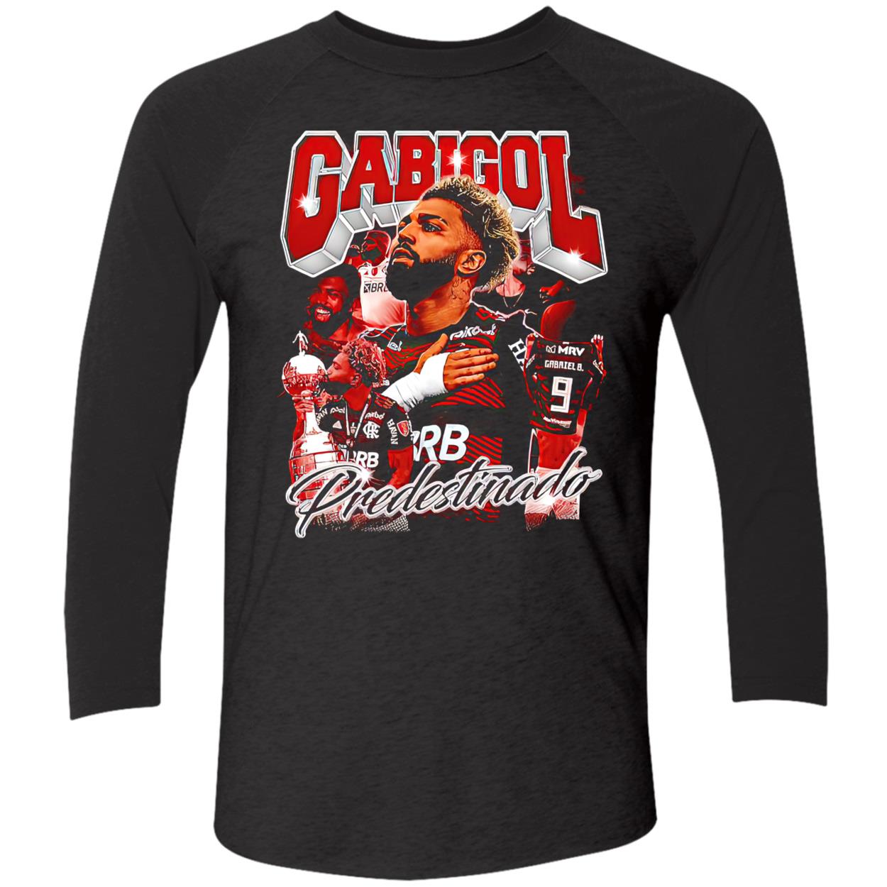 Gabigol Predestinado Trophy Picture Collage Shirt Gabigol Predestinado Trophy Picture Collage Shirt