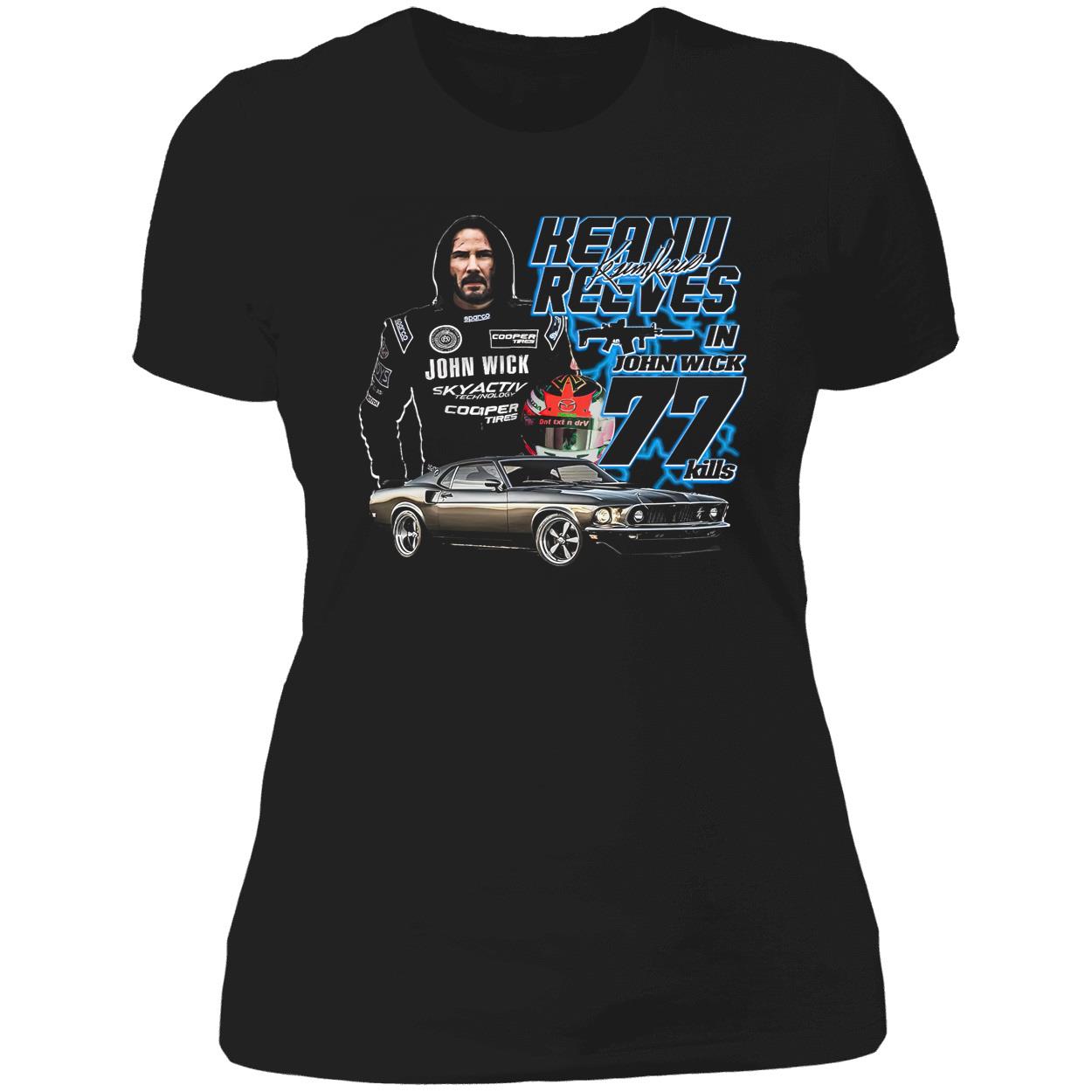 Keanu Reeves In John Wick 77 Kills Shirt Keanu Reeves In John Wick 77 Kills Shirt