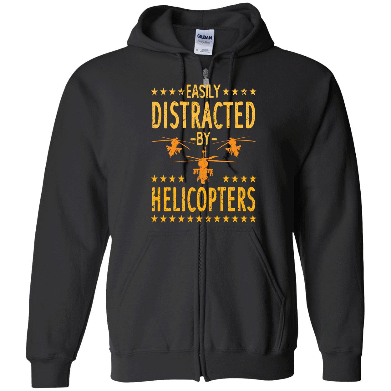 Easily Distracted By Helicopters Sweatshirt Easily Distracted By Helicopters Sweatshirt