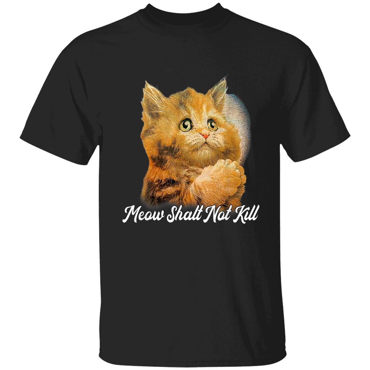 Meow Shalt Not Kill Shirt Meow Shalt Not Kill Shirt