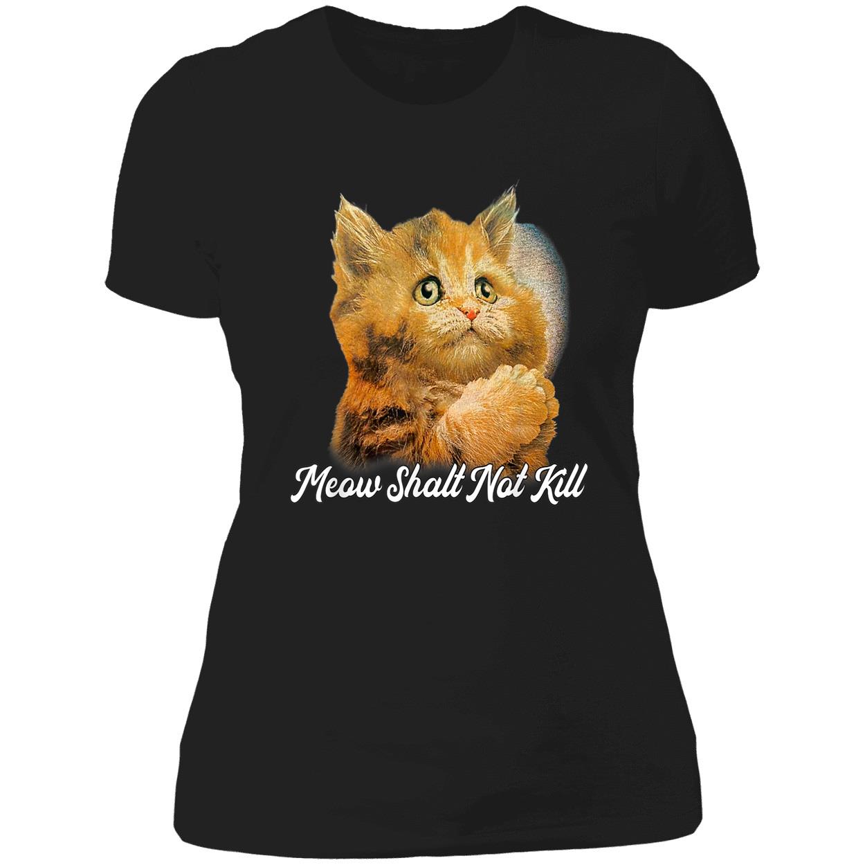 Meow Shalt Not Kill Shirt Meow Shalt Not Kill Shirt