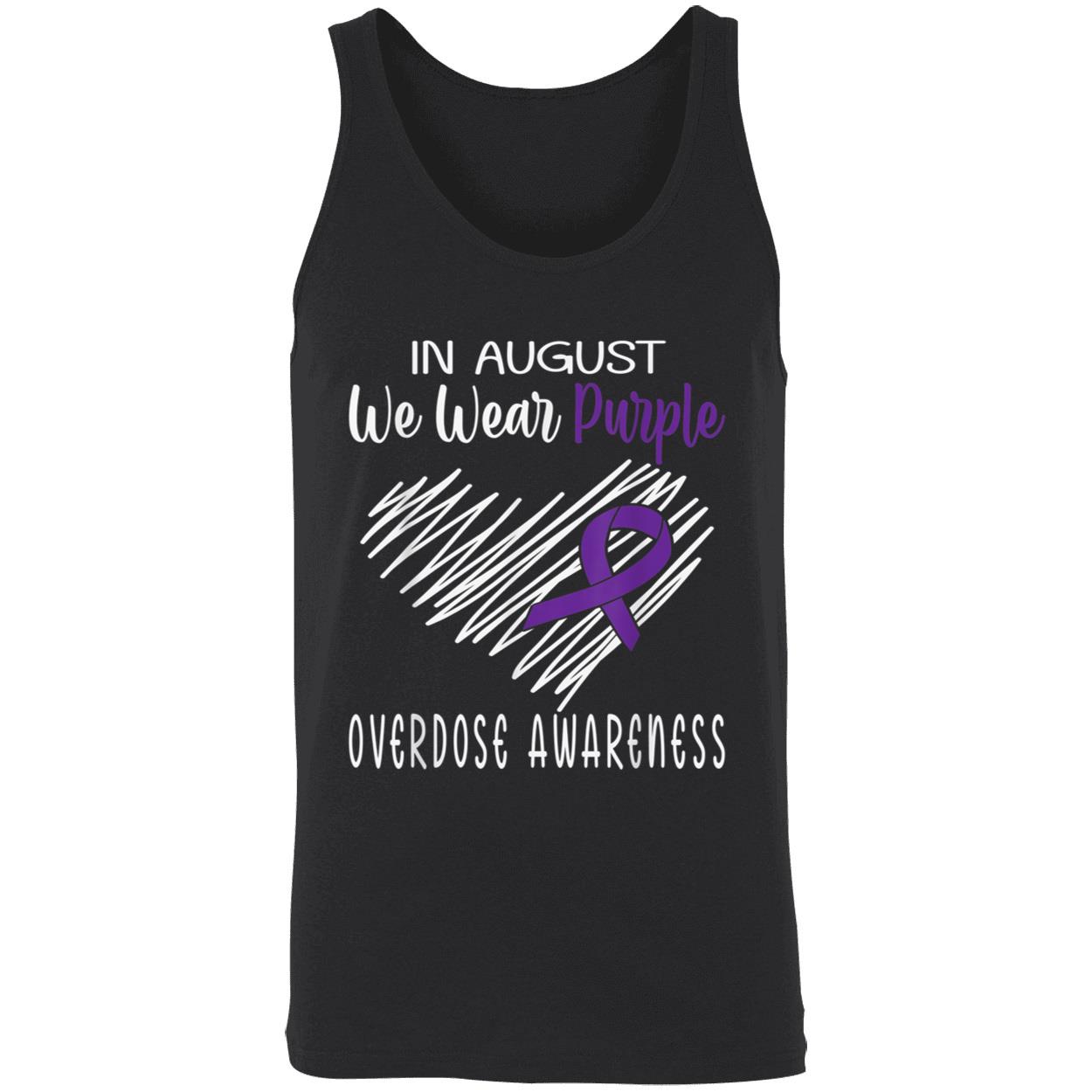 In August We Wear Purple Overdose Awareness Shirt In August We Wear Purple Overdose Awareness Shirt