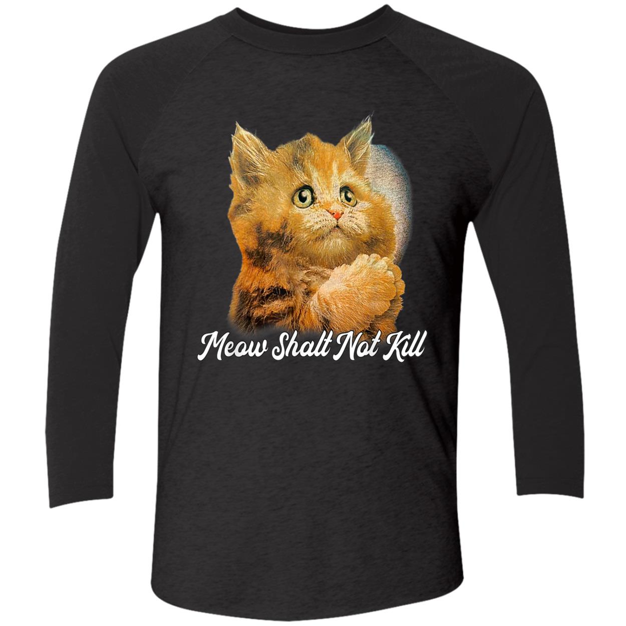 Meow Shalt Not Kill Shirt Meow Shalt Not Kill Shirt