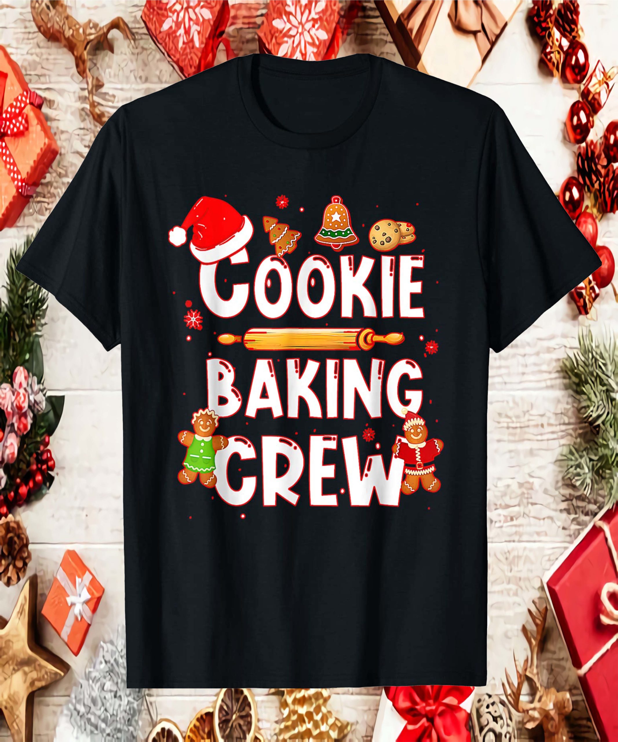 Cookie Baking Crew Gingerbread Shirt Cookie Baking Crew Gingerbread Shirt