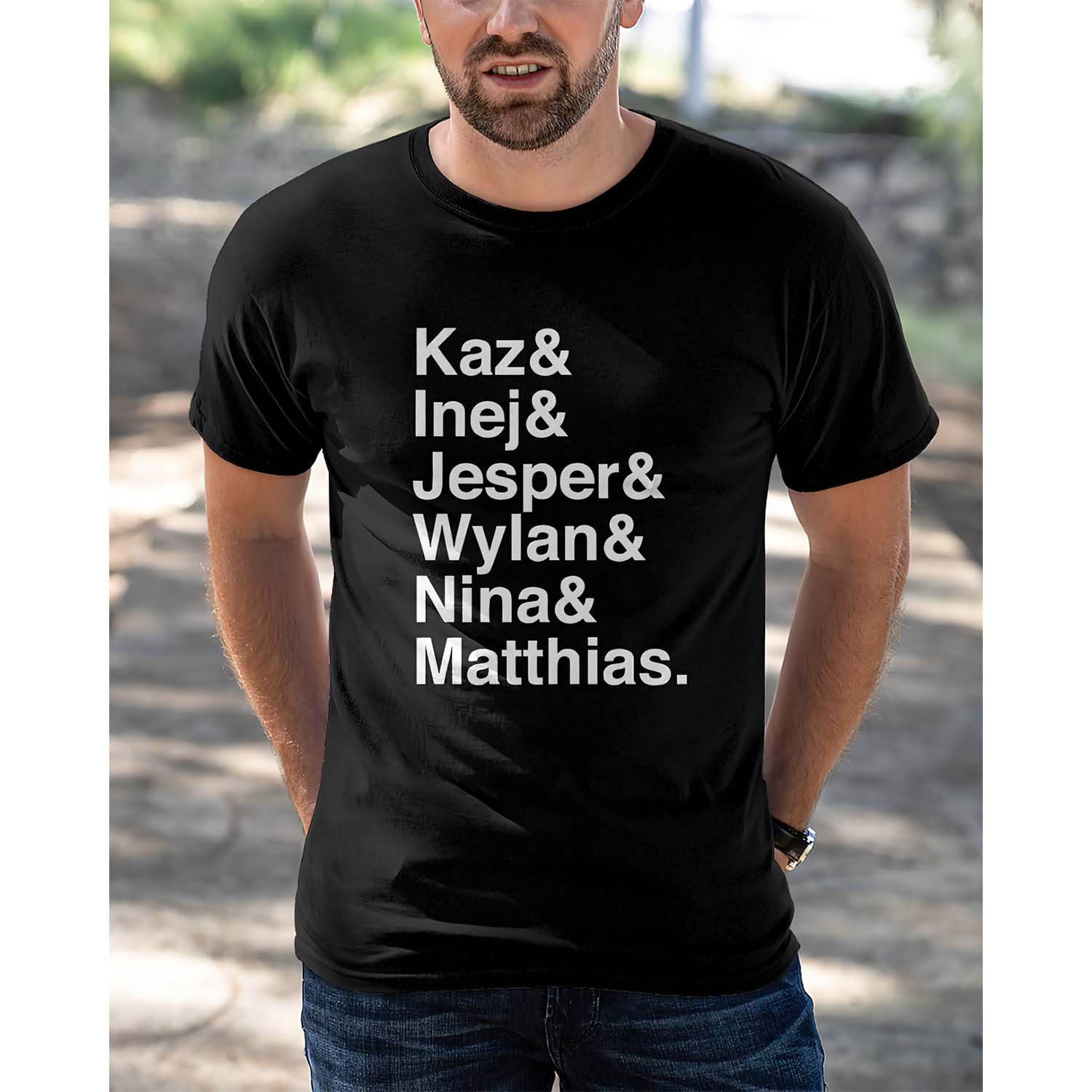 Kaz Inej Jesper Wylan Nina And Matthias Shirt Kaz Inej Jesper Wylan Nina And Matthias Shirt